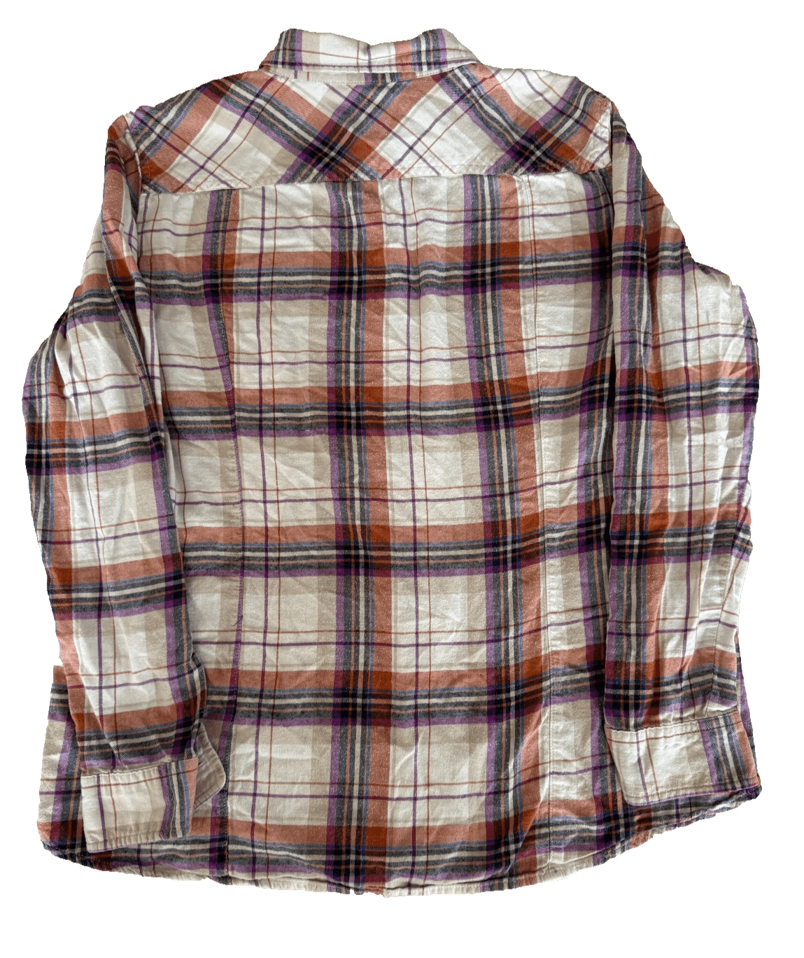 Eddie Bauer Eddie Bauer Womens XL Pink Flannel Shirt Cotton Plaid Butto Size XL / US 12-14 / IT 48-50 - 4 Thumbnail