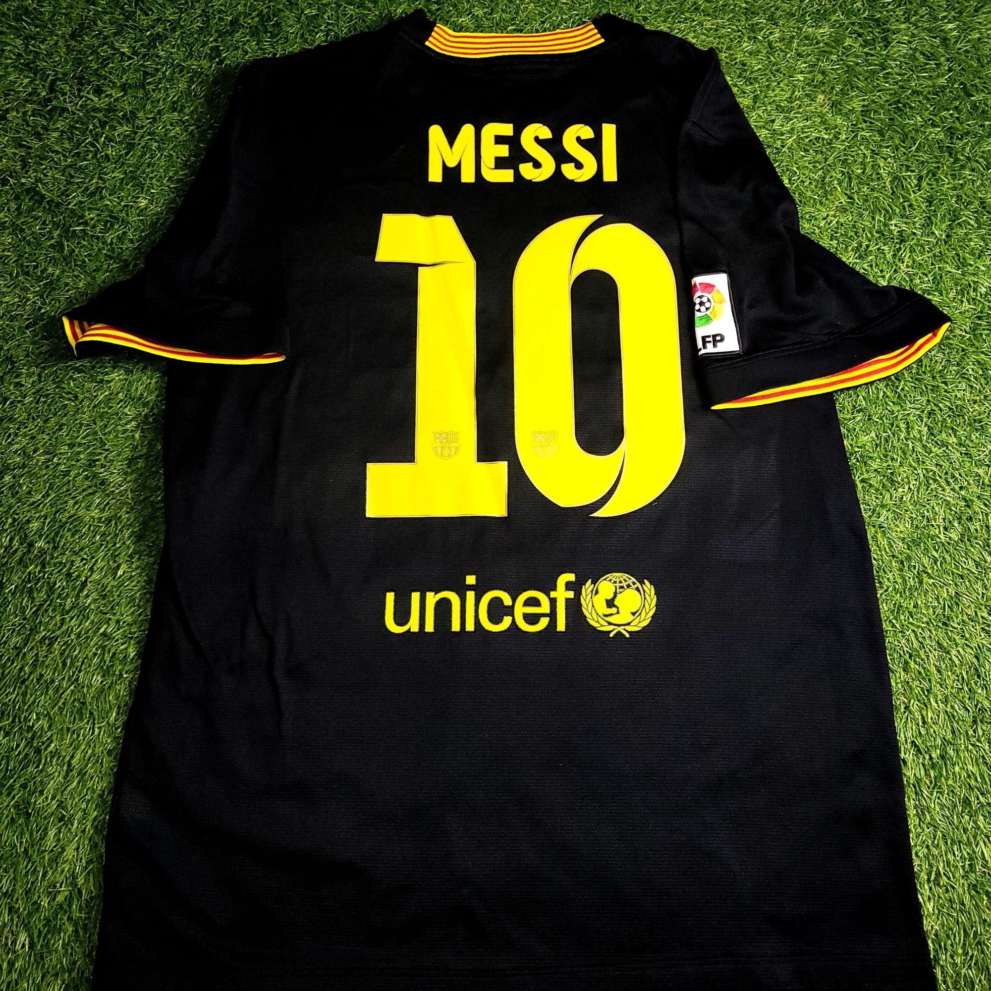 Messi Barcelona 2013 2014 Third Soccer Jersey L