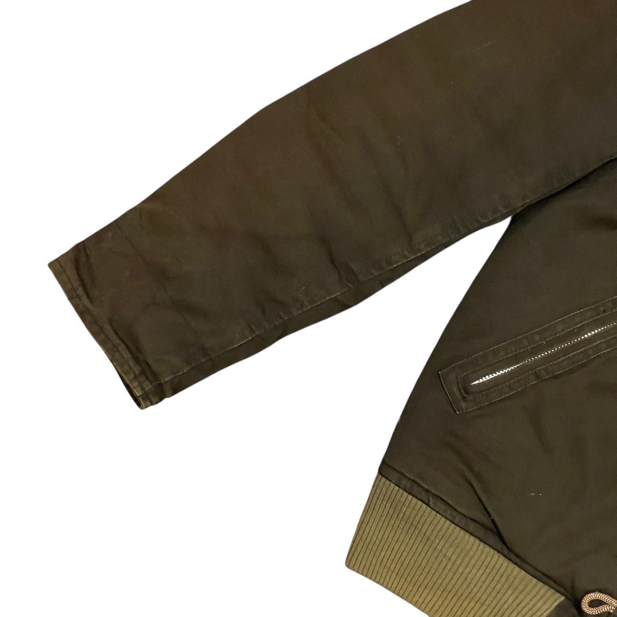 Le Grande Bleu (L.G.B.) Vintage 90s Takeo Kikuchi Army Flight Military Bomber Jacket Size US L / EU 52-54 / 3 - 9 Thumbnail