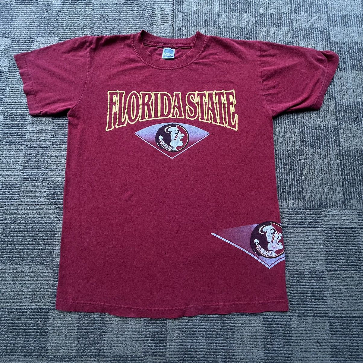 NCAA Vintage 90’s Florida State FSU Wrap Around Graphic T-shirt Size US L / EU 52-54 / 3 - 1 Thumbnail