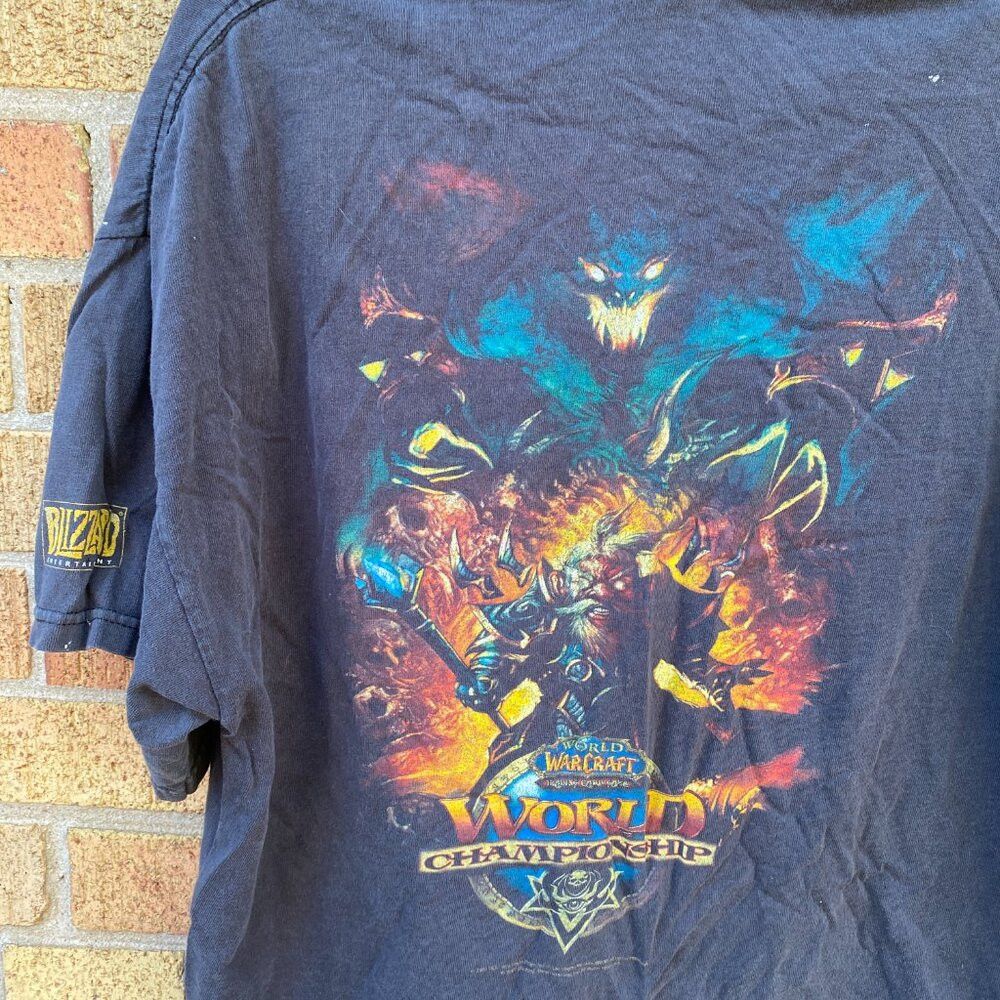 Vintage RARE World of Warcraft Championships Competitor T Shirt XL Size US L / EU 52-54 / 3 - 5 Thumbnail