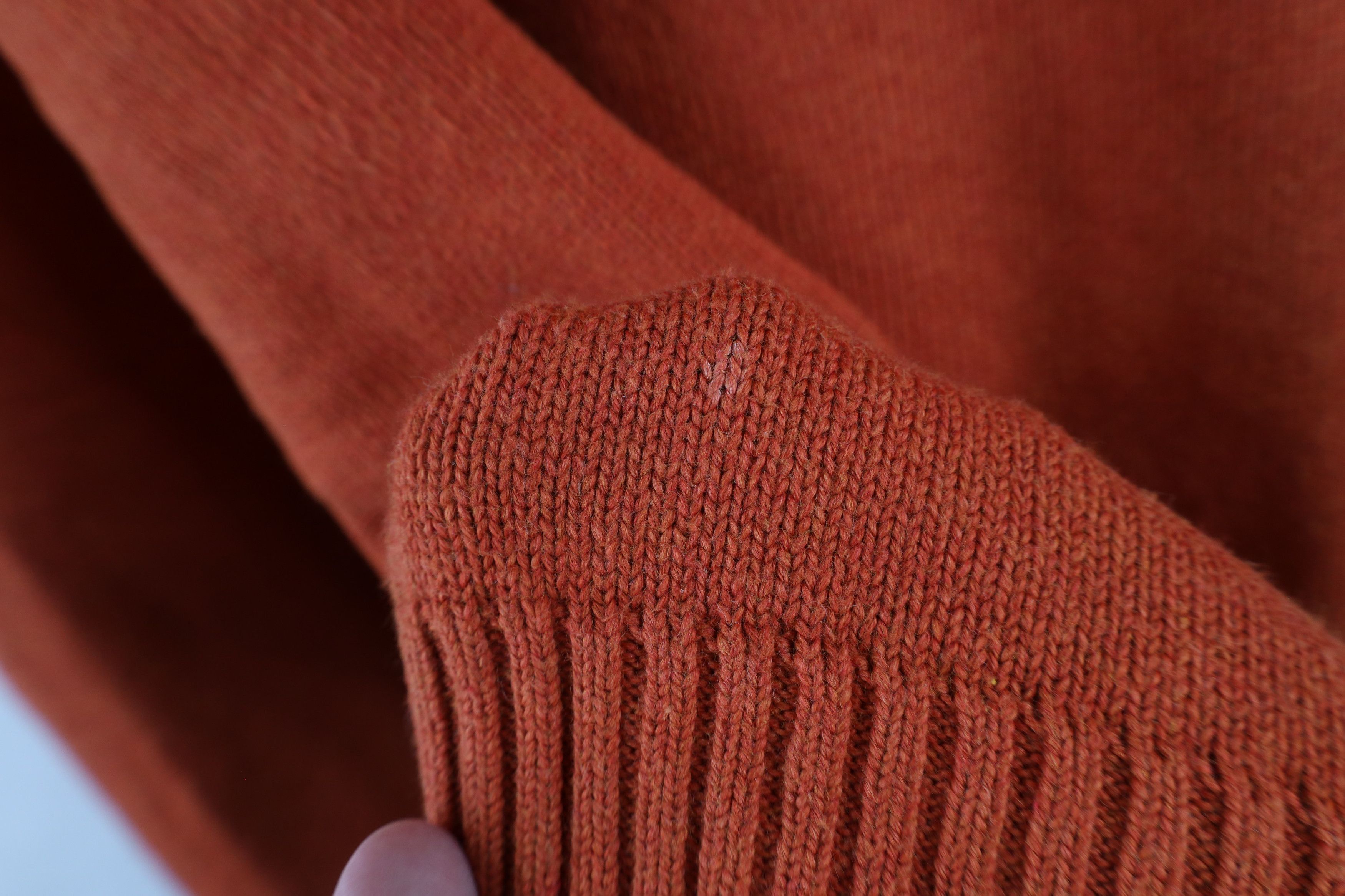 Ralph Lauren × Vintage Vintage 90s Ralph Lauren Ribbed Knit Half Zip Sweater Orange Size US XL / EU 56 / 4 - 5 Thumbnail