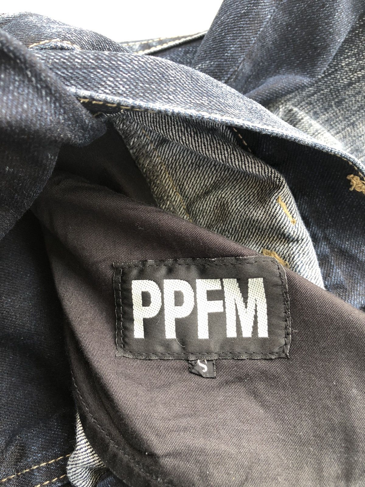 PPFM PPFM Double Waist Distressed Denim Punk Style Size US 31 - 14 Thumbnail
