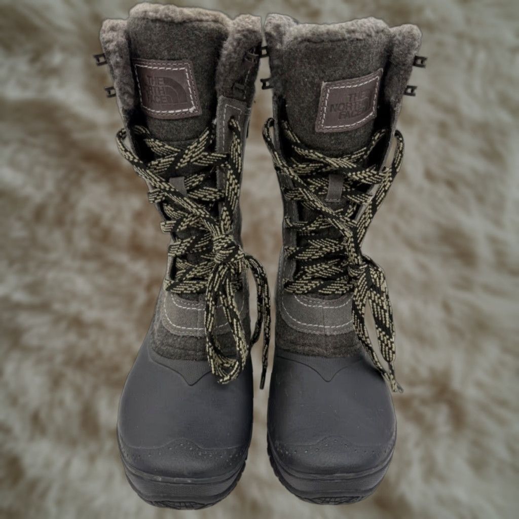 The North Face The North Face Womens Shellista III Mid Boots 6 Brown Waterproof Lace Up Snow Boot Size US 6 / IT 36 - 1 Thumbnail