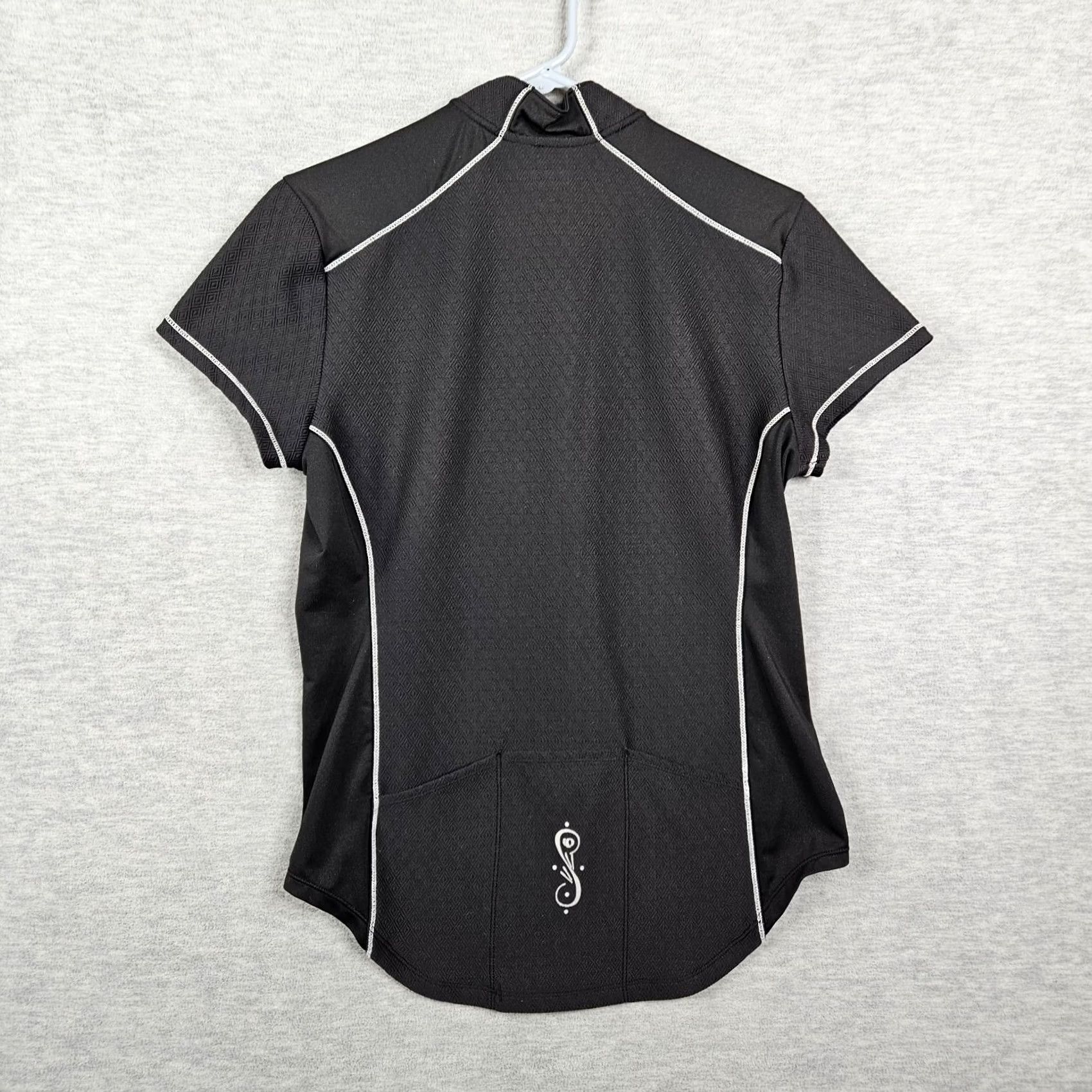 PEARL iZUMi Pearl Izumi Women's Black Half Zip Short Sleeve Cycling Jersey Top M Size M / US 6-8 / IT 42-44 - 2 Thumbnail