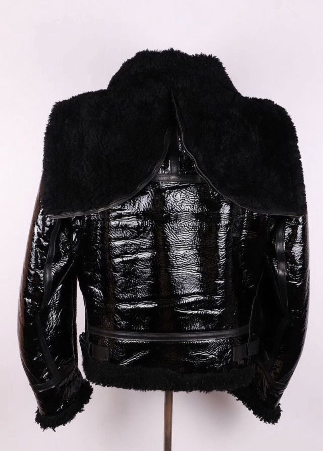 Yves Saint Laurent Yves Saint Laurent Aviator Shearling Leather Jacket Size US L / EU 52-54 / 3 - 3 Thumbnail