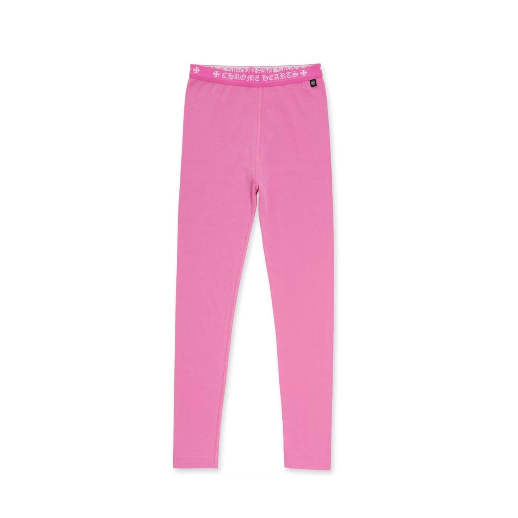 Chrome Hearts Chrome Hearts Pink Horseshoe Logo Stretch Leggings Size 27" / US 4 / IT 40 - 2 Thumbnail