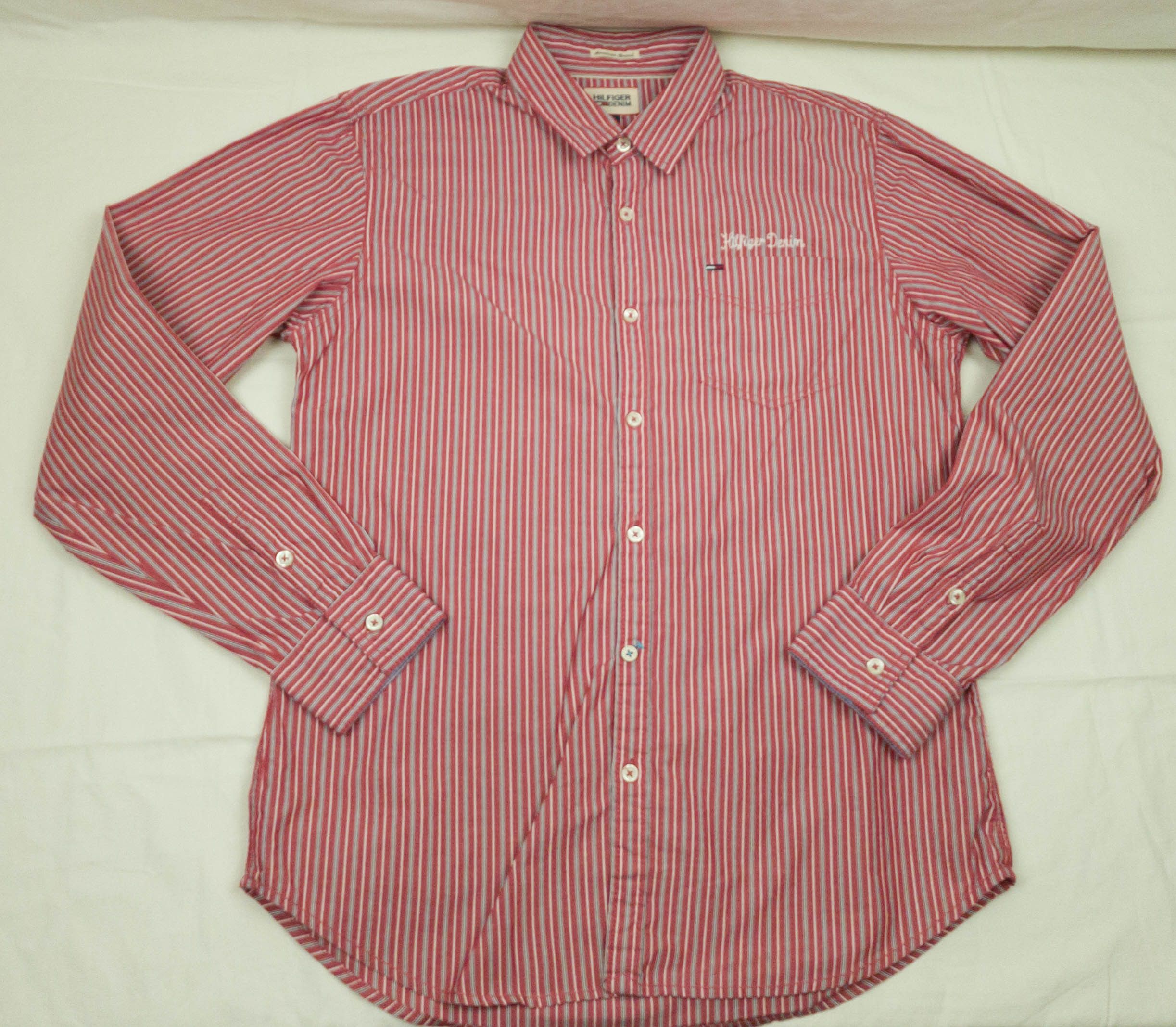 Tommy Hilfiger HILFIGER DENIM SHIRT LONG SLEEVE COTTON SIZE L VGC Size US L / EU 52-54 / 3 - 3 Thumbnail