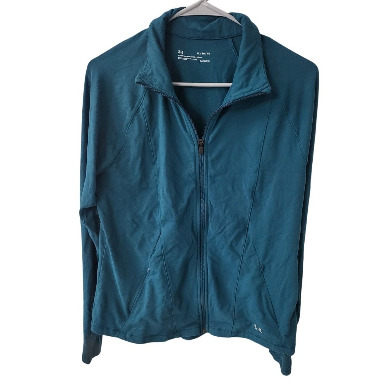 Under Armour Under Armour Women's Teal Fitted Heatgear Jacket - XL Size XL / US 12-14 / IT 48-50 - 1 Thumbnail
