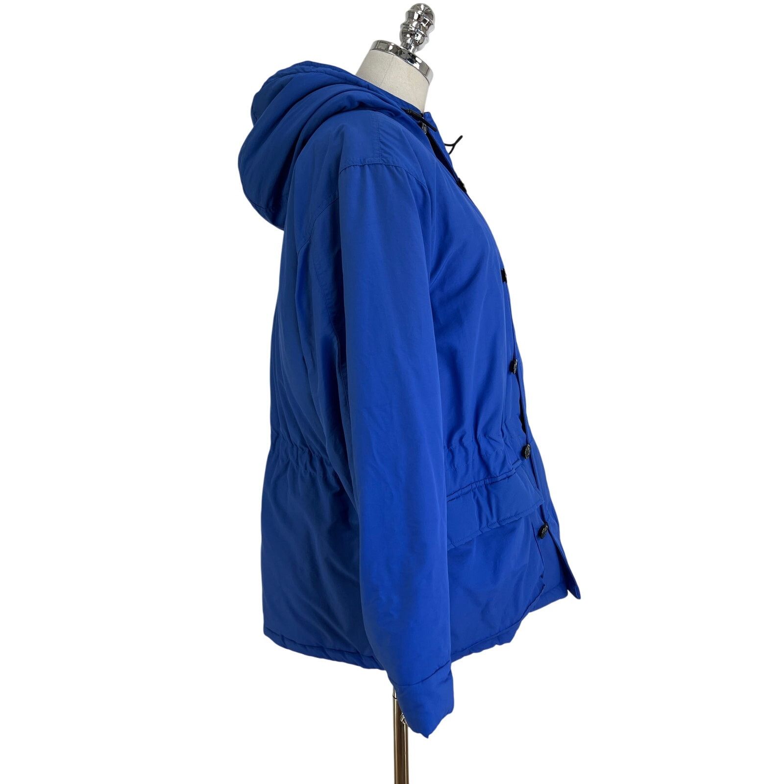 Ralph Lauren × Vintage Vintage Ralph Ralph Lauren Puffer Hooded Blue Coat Size L / US 10 / IT 46 - 9 Thumbnail