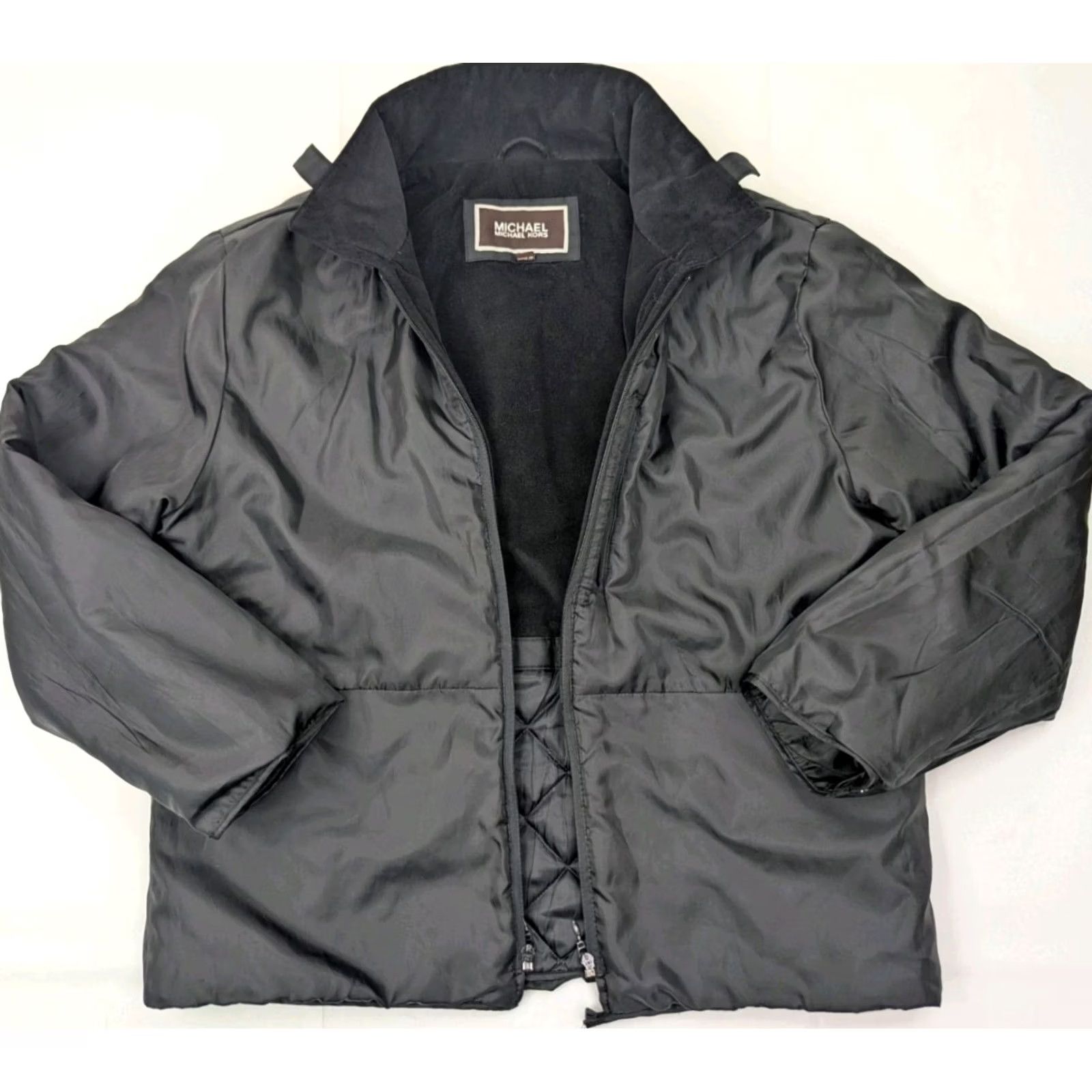 Michael Kors Michael Kors Field Jacket Men L Black Removable Liner Insulated Pockets Zipper Overcoat Utility Outdoor Modern Vintage? Size US L / EU 52-54 / 3 - 5 Thumbnail