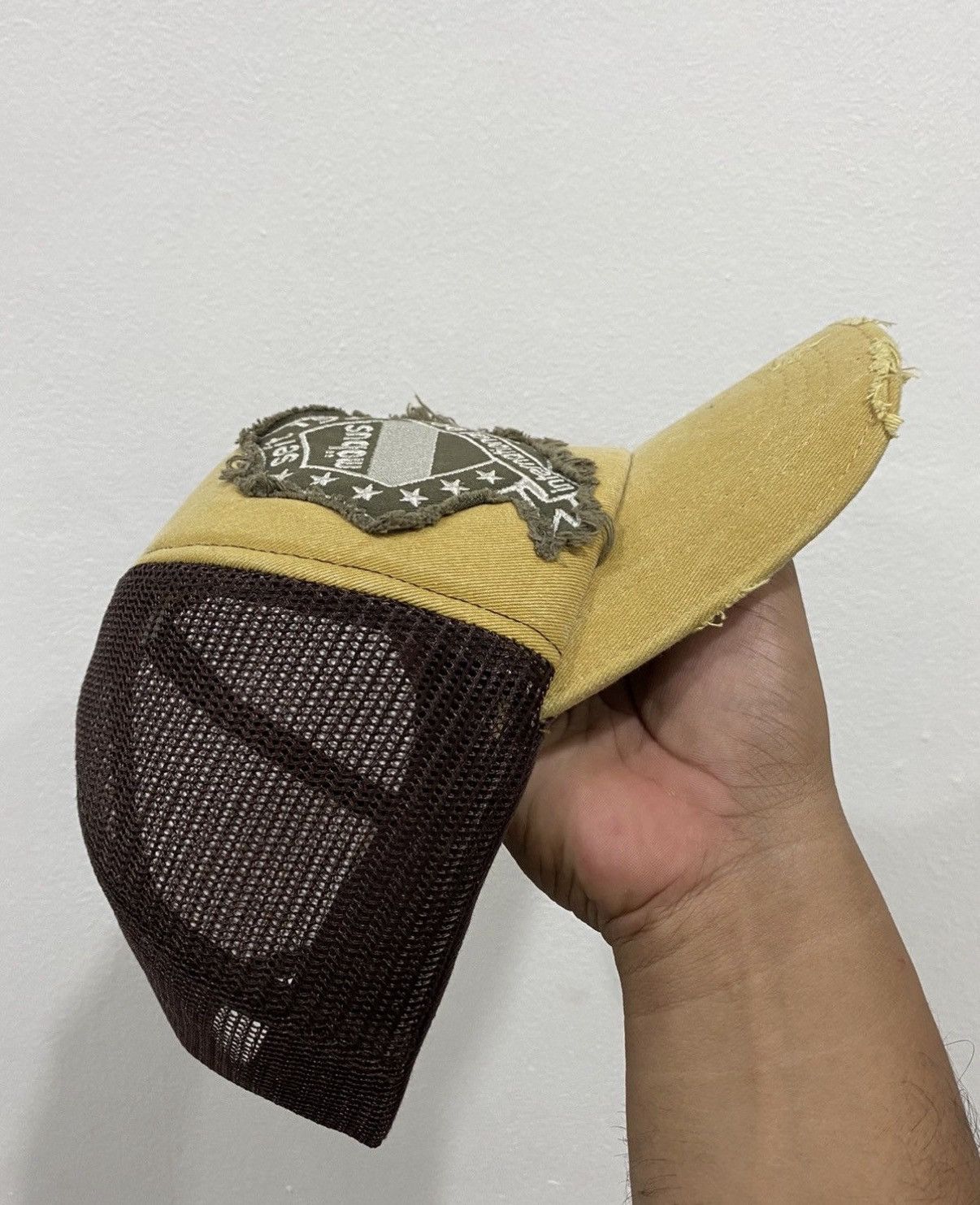 Japanese Brand VTG MOBUS Distress Trucker Hat Size ONE SIZE - 5 Thumbnail