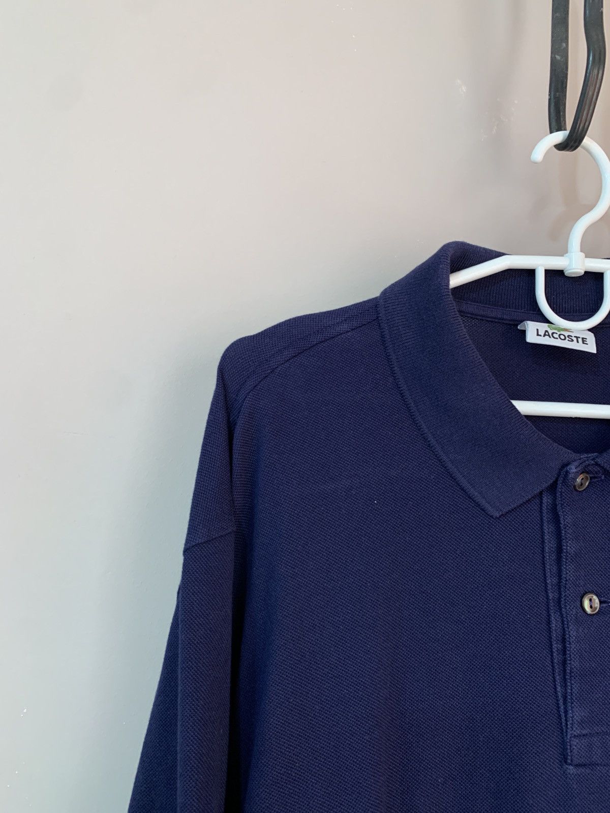 Lacoste Lacoste Long Sleeve Polo Shirt Cotton Blue Size XXL Size US XXL / EU 58 / 5 - 3 Thumbnail