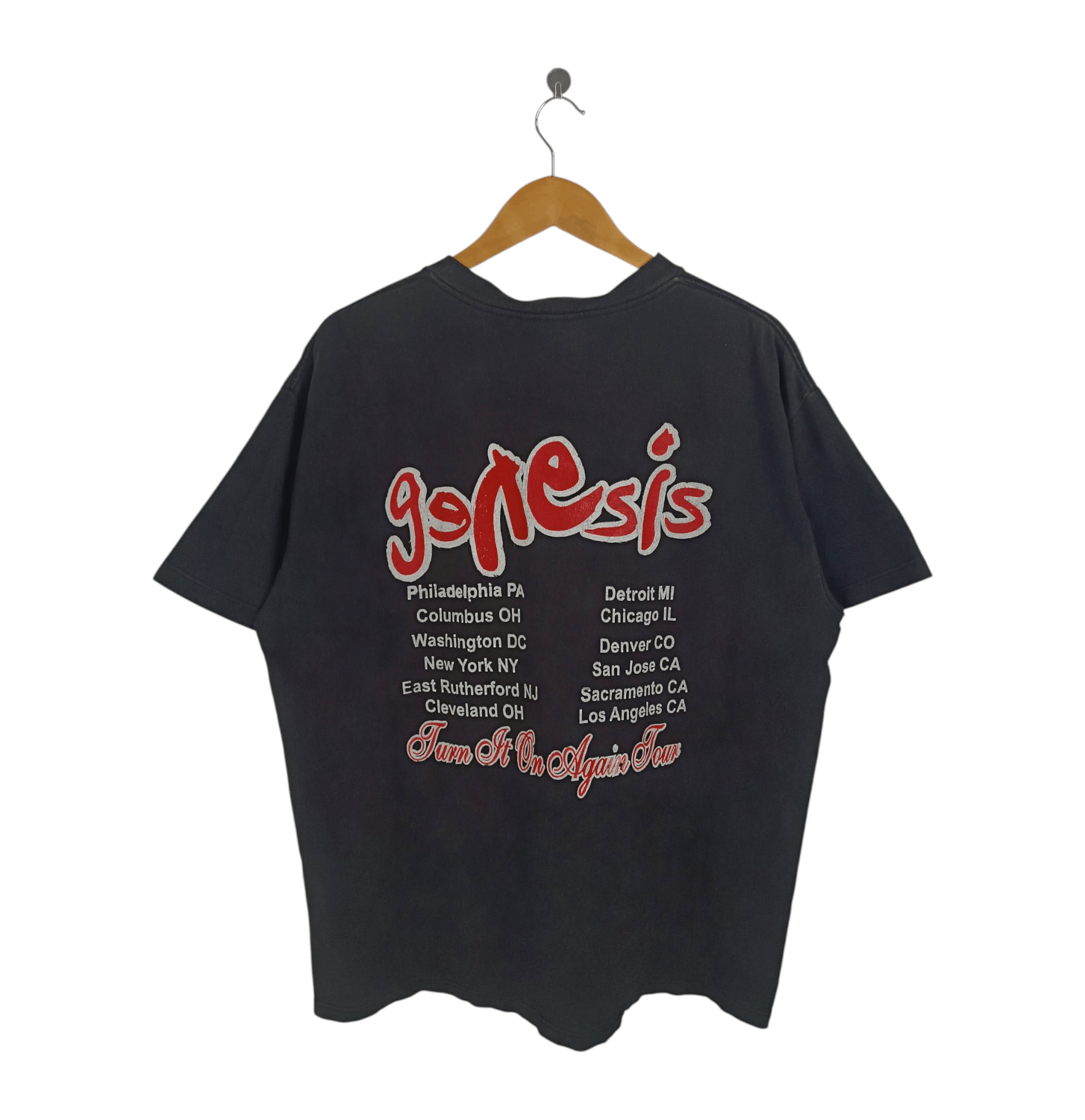 Band Tees FADED VINTAGE GENESIS TURN IT ON TOUR TEE floyd journey Size US XL / EU 56 / 4 - 2 Thumbnail