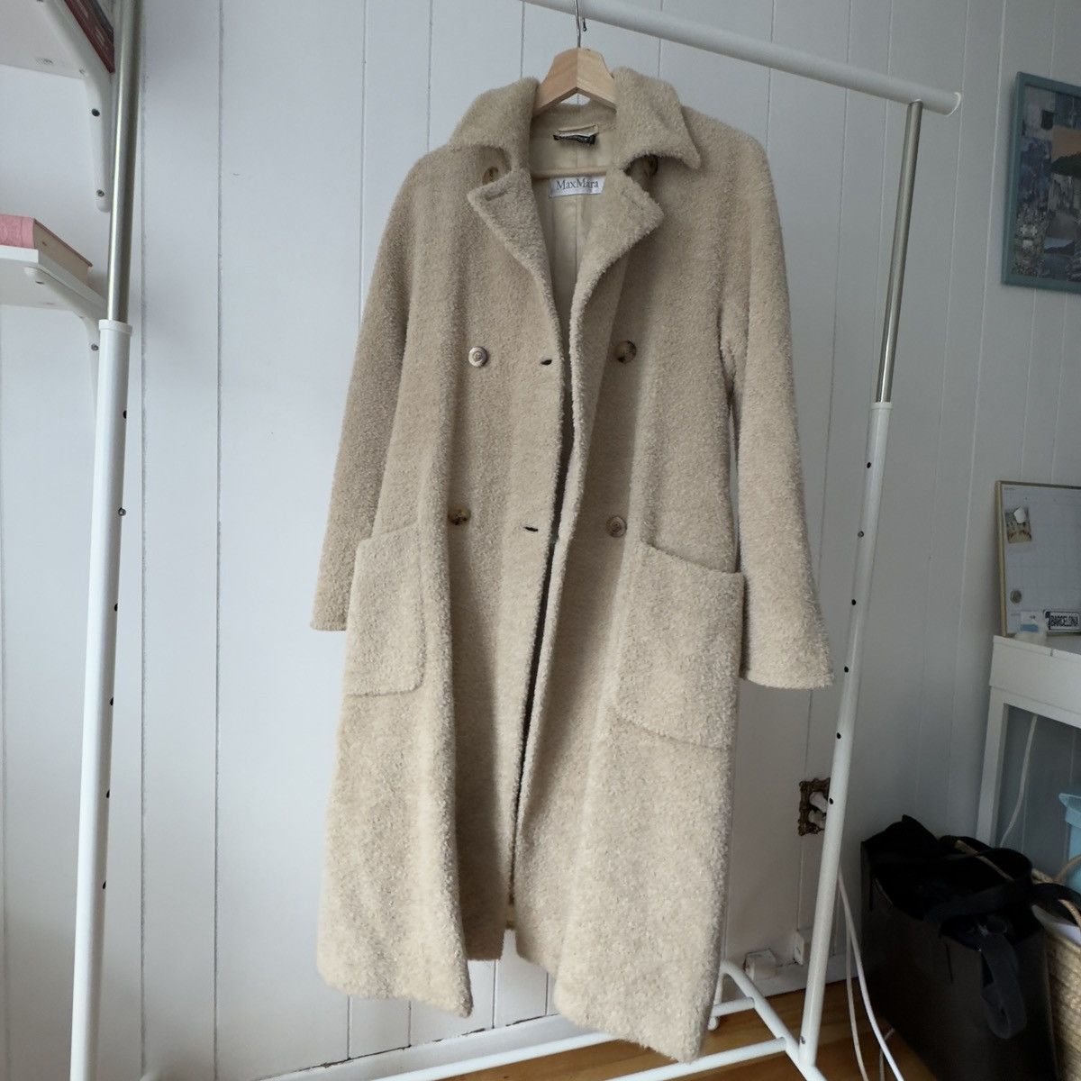 Max Mara Max Mara - Teddy bear Vintage coat 1990 Size S / US 4 / IT 40 - 1 Thumbnail