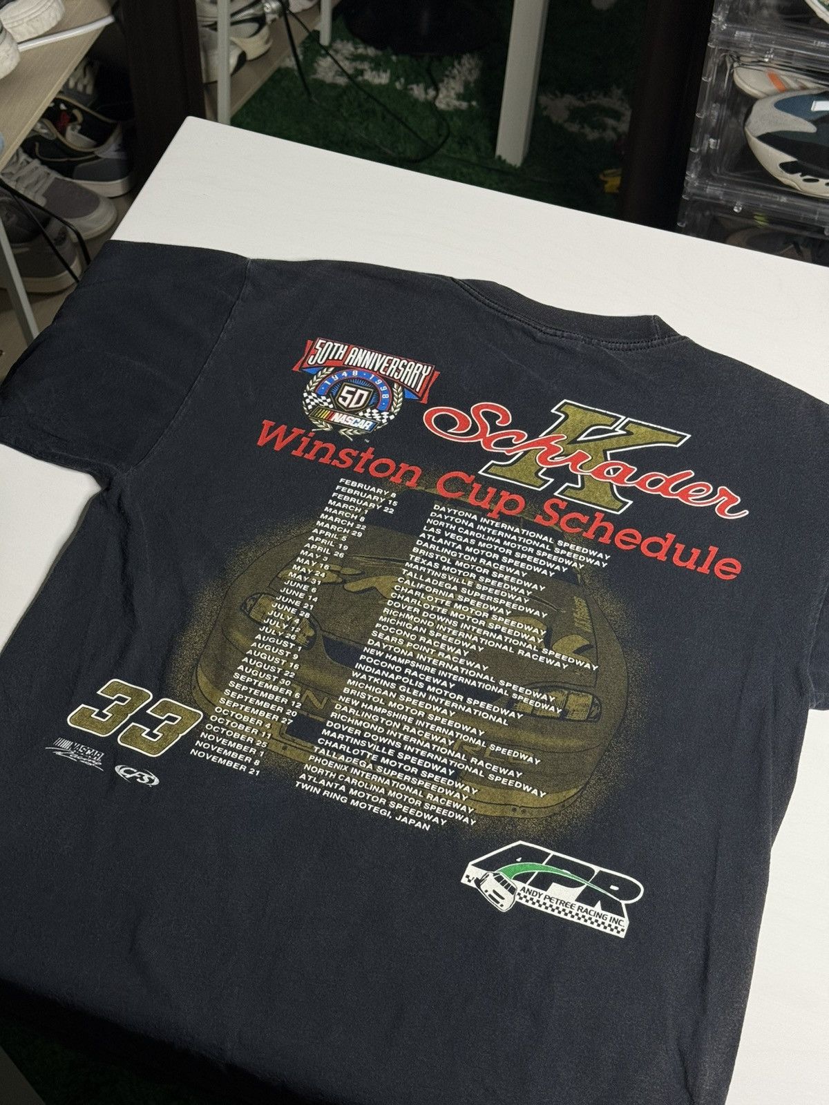 Vintage VINTAGE 1998 NASCAR Bandit Racing Tee “Black” [ L ] PREOWNED Size US L / EU 52-54 / 3 - 2 Thumbnail