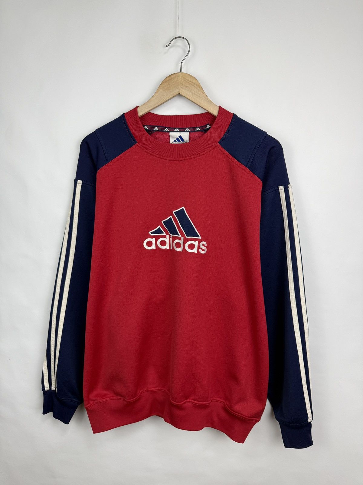 Adidas 🇩🇪 Vintage 80s Adidas Retro Sweatshirt Rare Y2K Bundeswehr Size US M / EU 48-50 / 2 - 2 Thumbnail