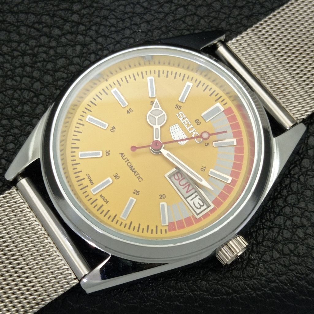 Seiko REFURBISHED VINTAGE SEIKO 5 AUTO JAPAN MENS WATCH a440725 Size 38 - 6 Thumbnail