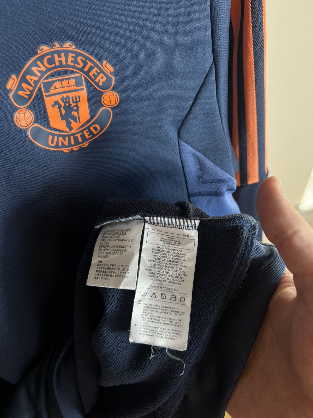 Adidas Adidas Manchester United Hoodie S Training Top Soccer Y2K Size US S / EU 44-46 / 1 - 9 Thumbnail