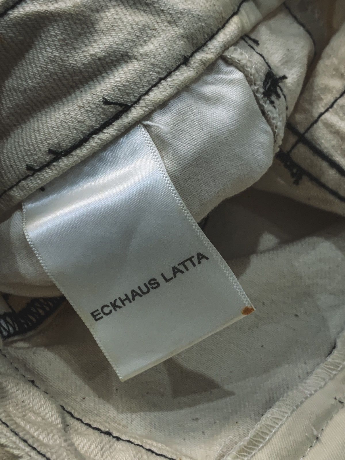 Eckhaus Latta Rust Seam Baggy Denim Pants Size US 30 / EU 46 - 10 Thumbnail