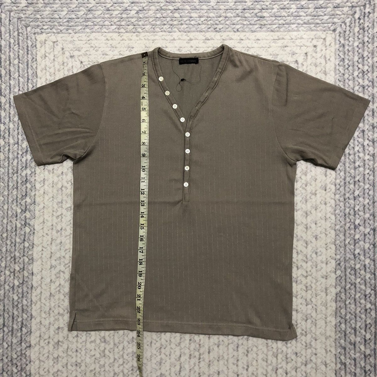 Issey Miyake Rare Vintage Tete Homme Henley Neck Tees Size US XXS / EU 40 - 11 Thumbnail