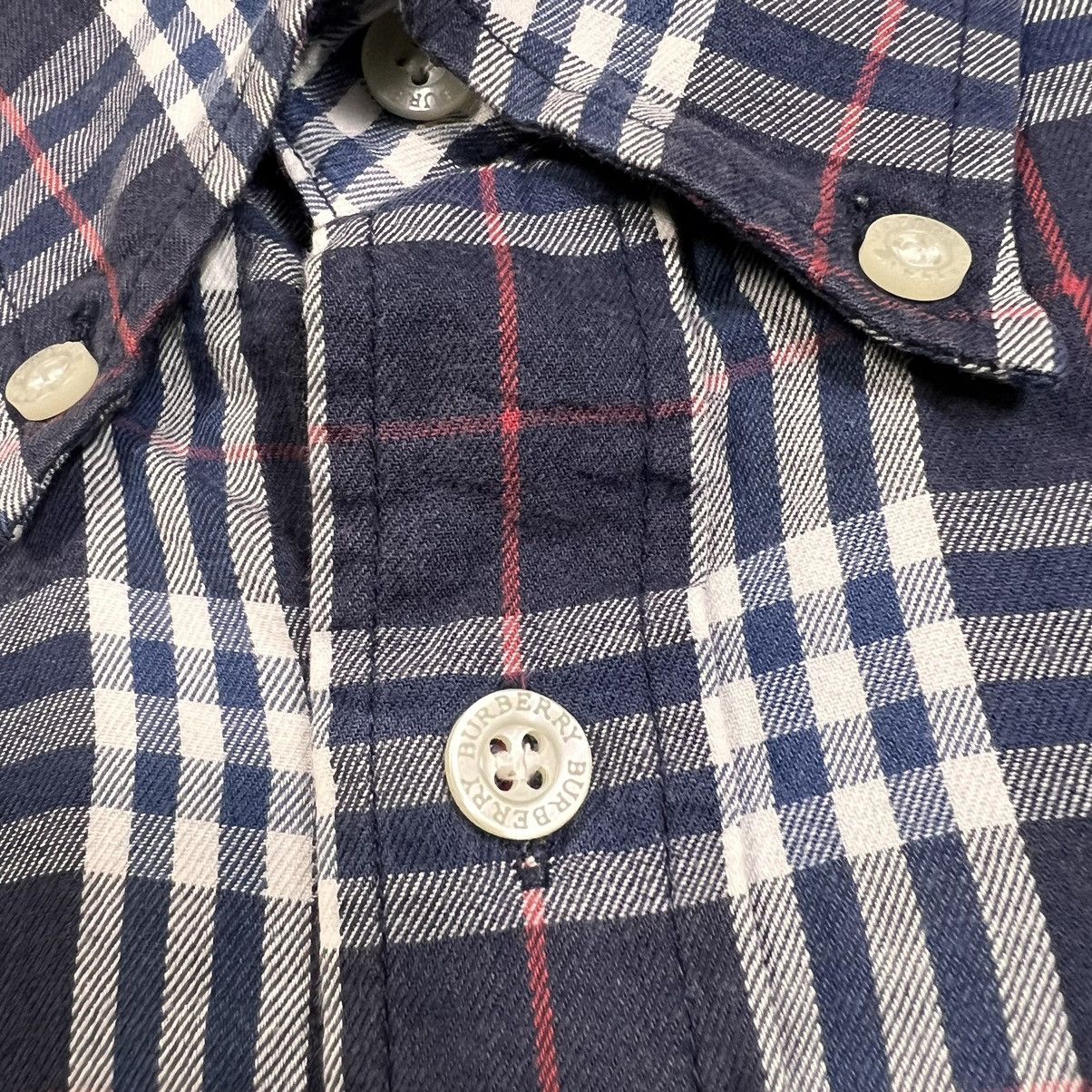 Burberry × Vintage Vintage Burberry Nova Check Checked Long Sleeves Shirt Size US M / EU 48-50 / 2 - 5 Thumbnail