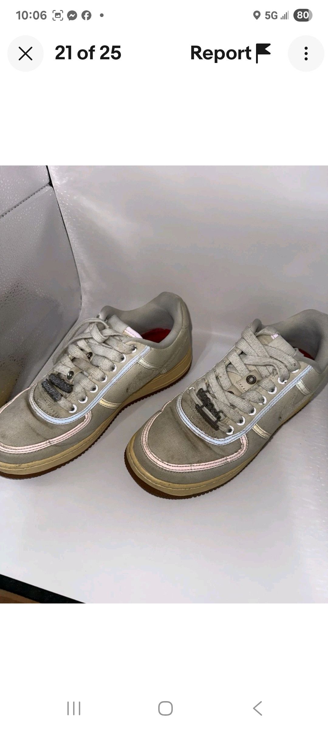 Nike × Travis Scott Nike Air Force 1 Travis Scott Sail Size US 7 / EU 40 - 14 Thumbnail