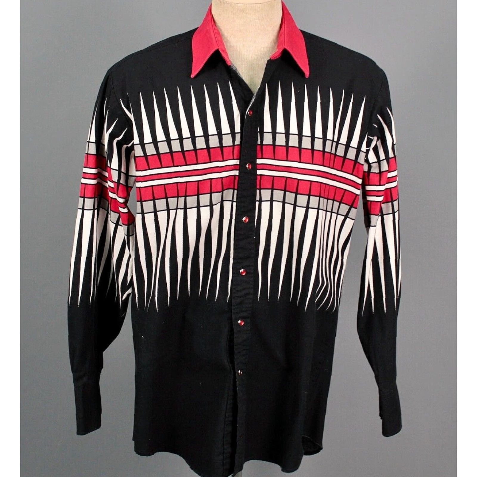 Brooks VTG Brooks & Dunn Western Shirt Sz L 1990s Shirt Mens Black Cotton 90s Vintage Disco Style Button-Front 1990s Men’s L Black Brooks & Dean Size US L / EU 52-54 / 3 - 2 Thumbnail