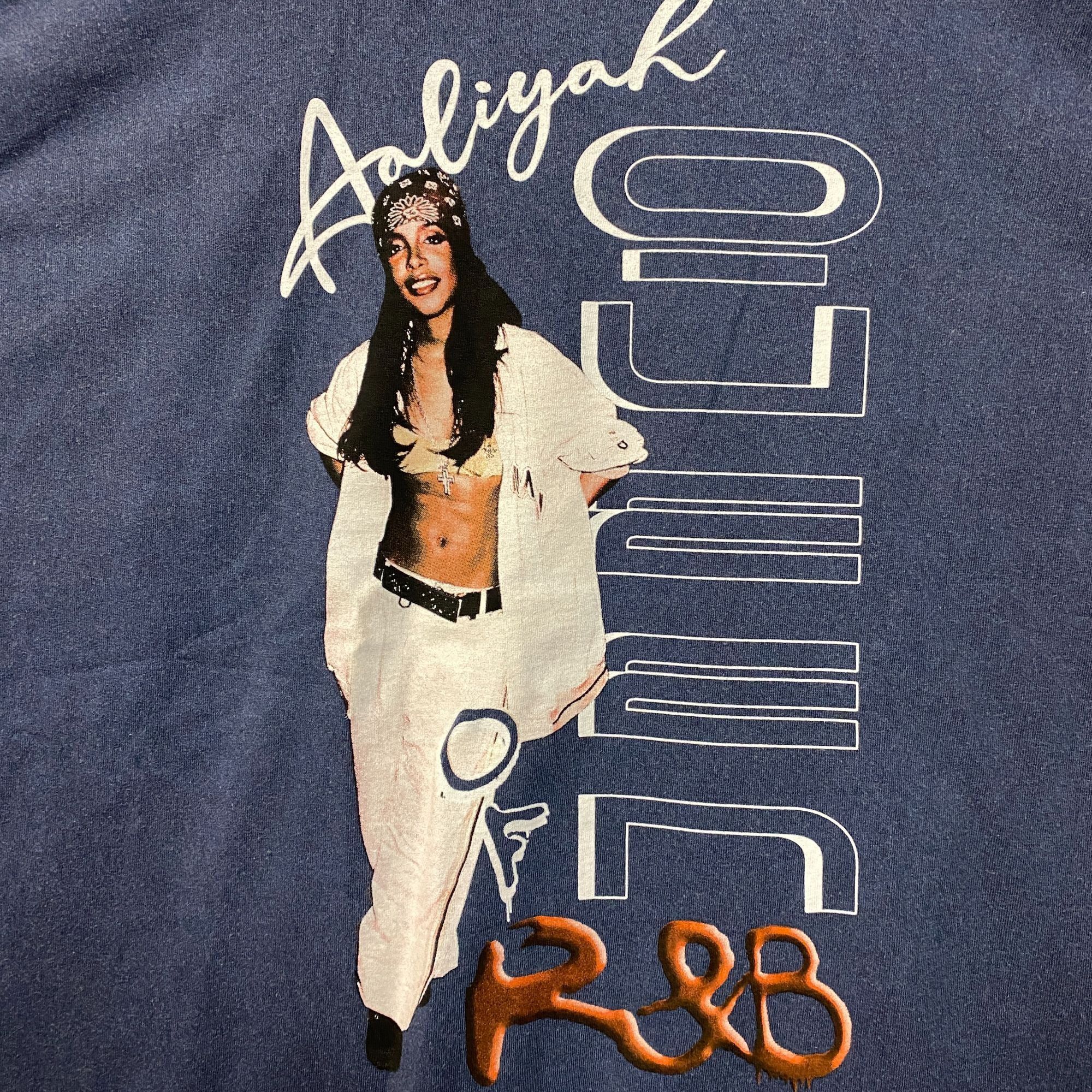Other Aaliyah R&B Vintage-Style Washed Blue T-Shirt Large Size US L / EU 52-54 / 3 - 2 Thumbnail