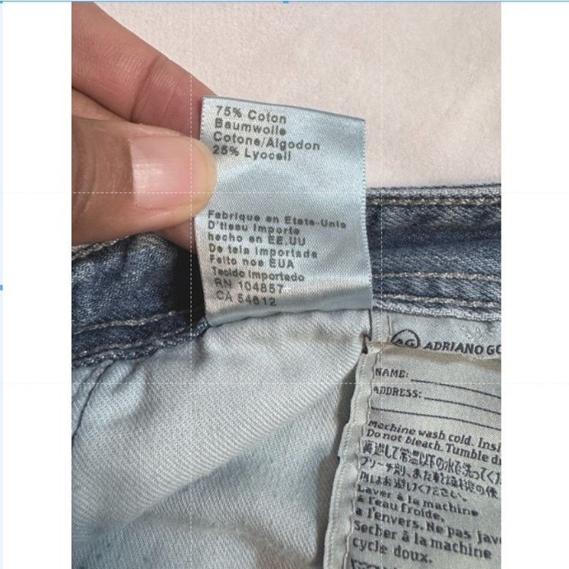 AG Adriano Goldschmied Adiano Goldschmied AG Matchbox Slim Straight Denim Jeans 29 Size US 29 - 6 Thumbnail