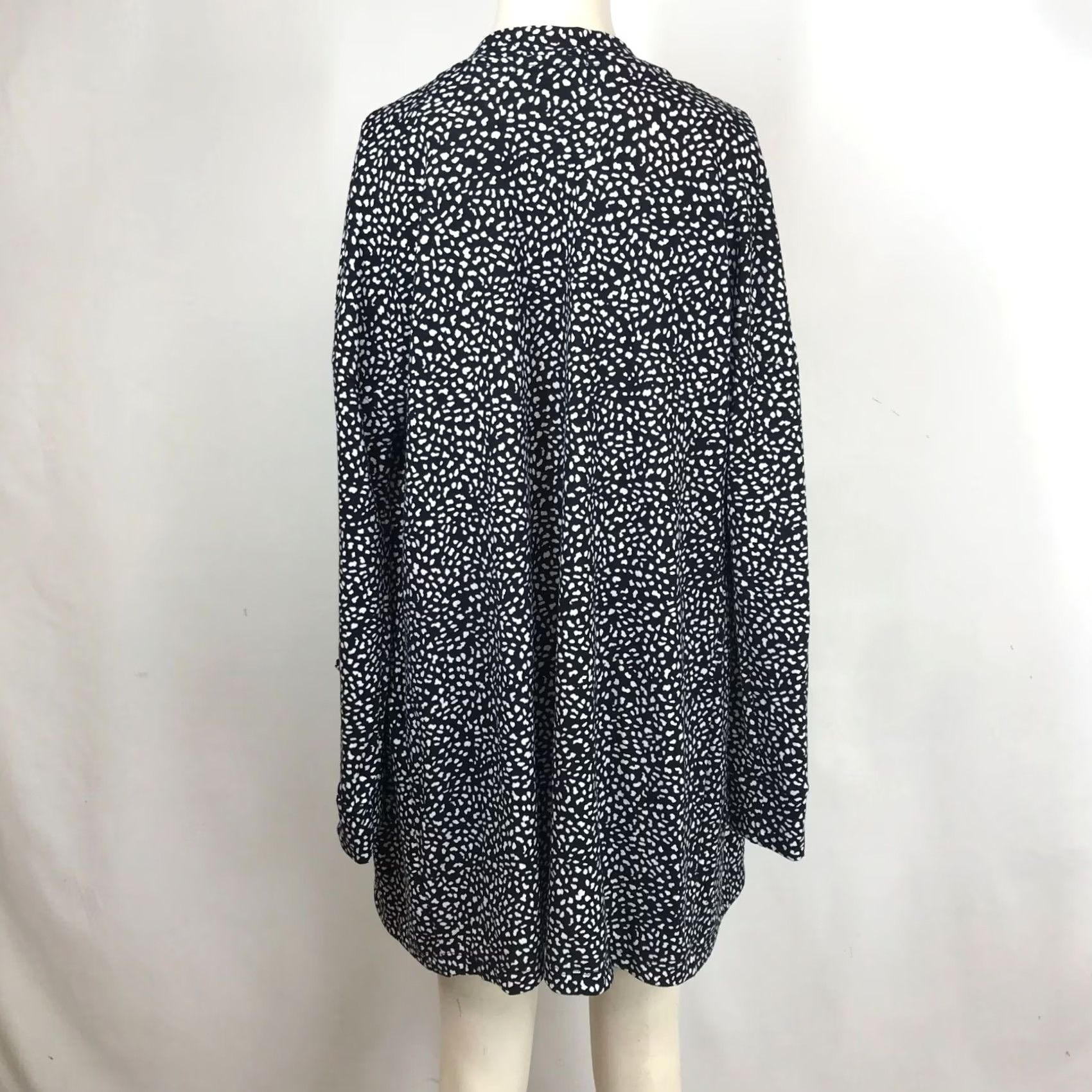 Sanctuary SANCTUARY BLACK/WHITE Long Sleeve Open Front Cardigan Sweater Womens XS Size XS / US 0-2 / IT 36-38 - 2 Thumbnail