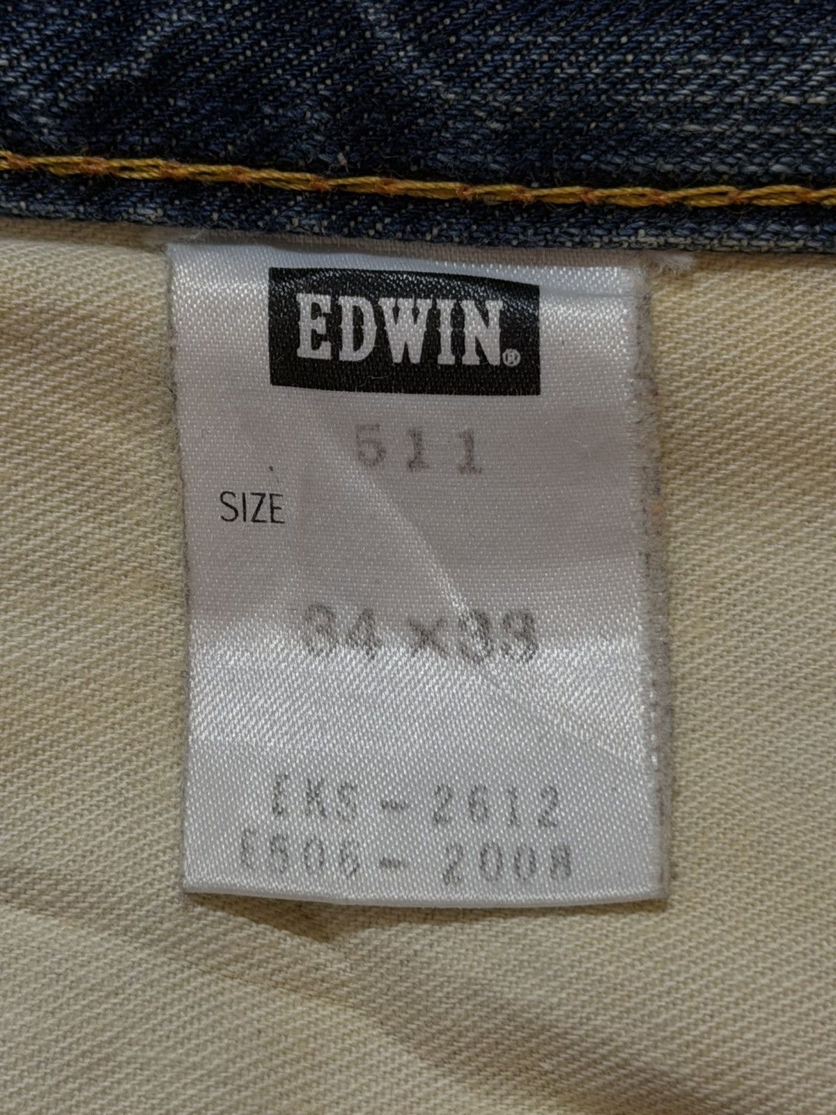 Edwin Vintage 90s Japan Edwin 505 Mud Wash Faded Wide Leg Baggy Size US 36 / EU 52 - 8 Thumbnail