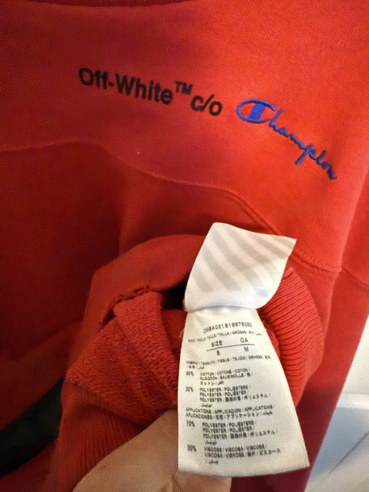 Champion × Off-White Off-White x Champion Crew Neck Size US S / EU 44-46 / 1 - 4 Thumbnail