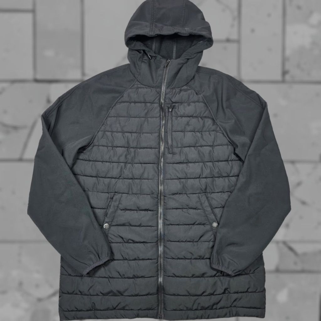 Jack Wills VINTAGE Jack Wills Great Britain Media Quilted Puffer Hybrid Men L Black Hooded Full Zip Size US L / EU 52-54 / 3 - 1 Thumbnail