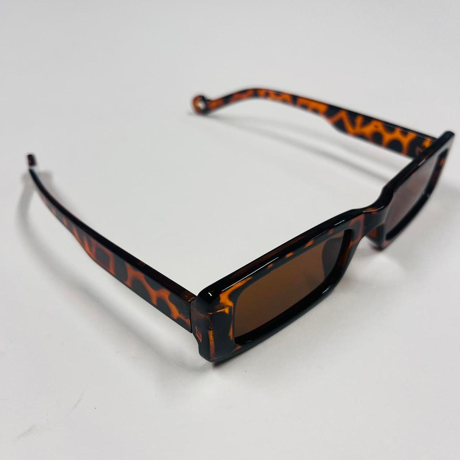 Vintage Y2k 2000s vintage style leopard print rectangular sunglasses Size ONE SIZE - 5 Thumbnail
