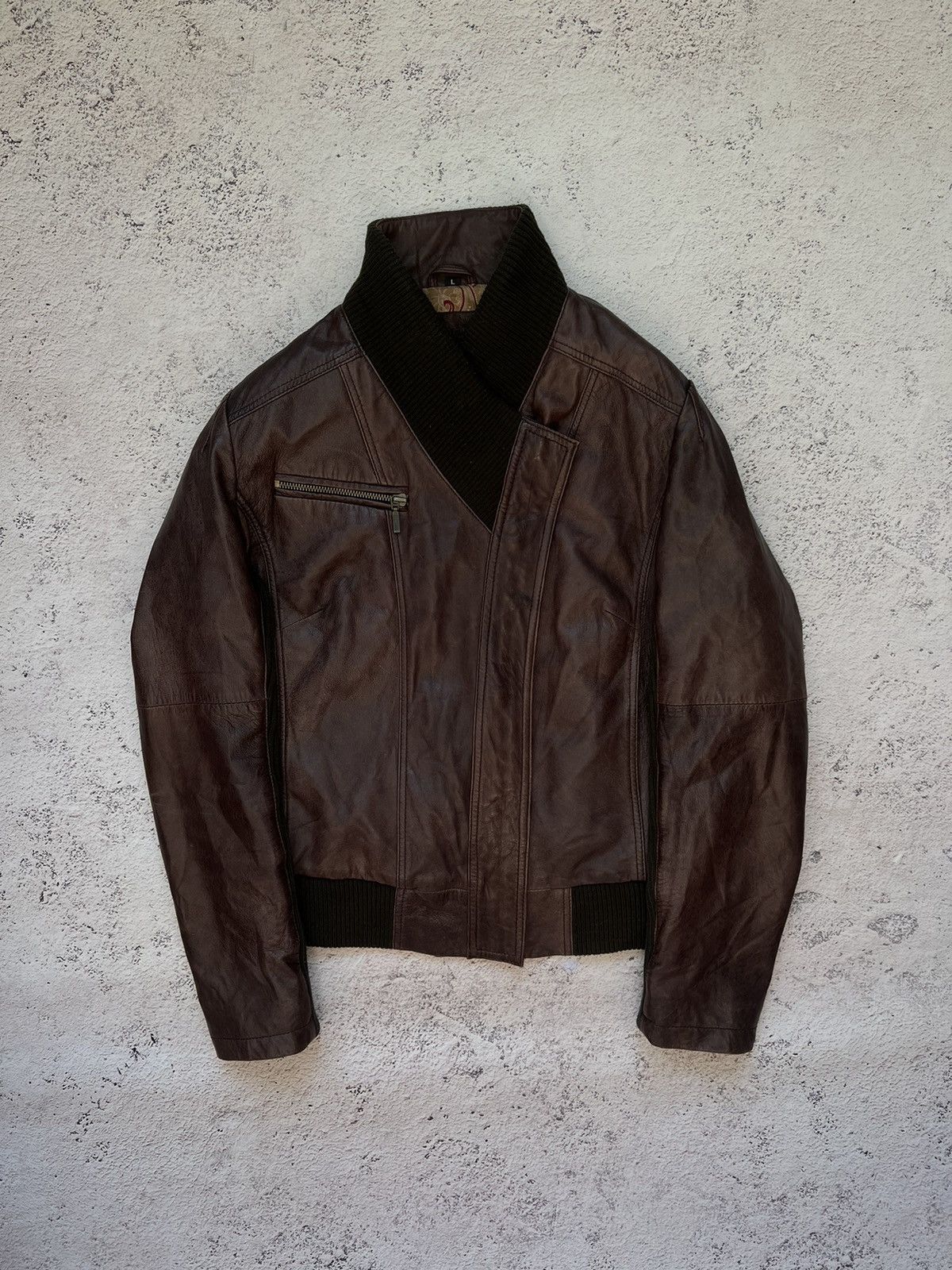 If Six Was Nine Avant Garde Vintage Leather Jacket Junya Watanabe style Size M / US 6-8 / IT 42-44 - 2 Thumbnail