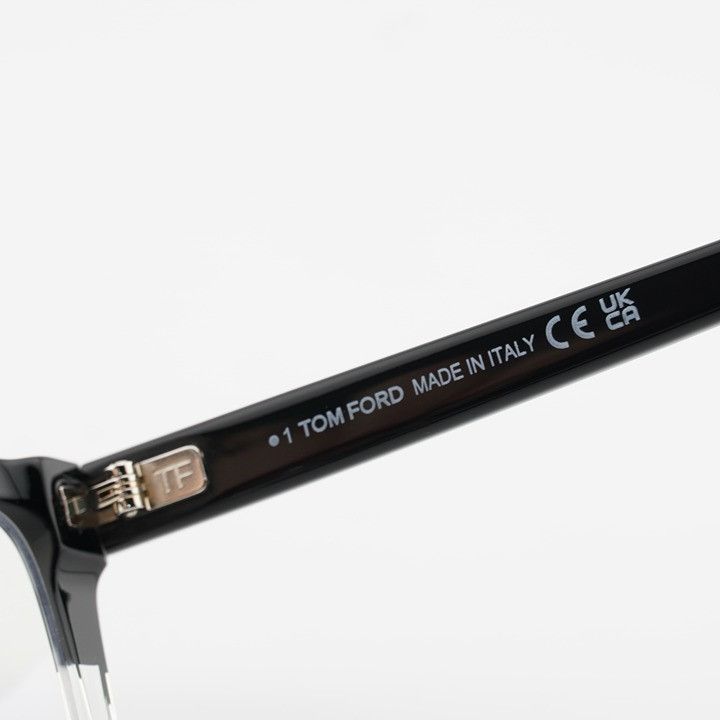 Tom Ford Tom Ford FT5912-B 005 Eyeglasses Black 57mm Rectangle Frame Size ONE SIZE - 4 Thumbnail