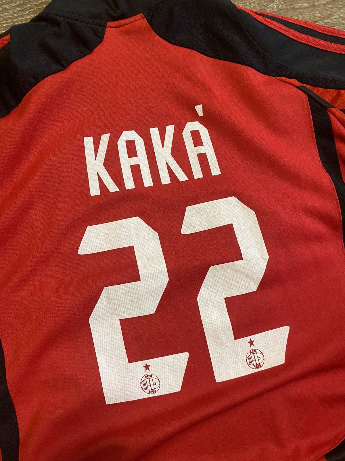 Vintage Vintage 2007-2008 AC Milan KAKA Home Soccer Football Jersey Size US XL / EU 56 / 4 - 10 Thumbnail