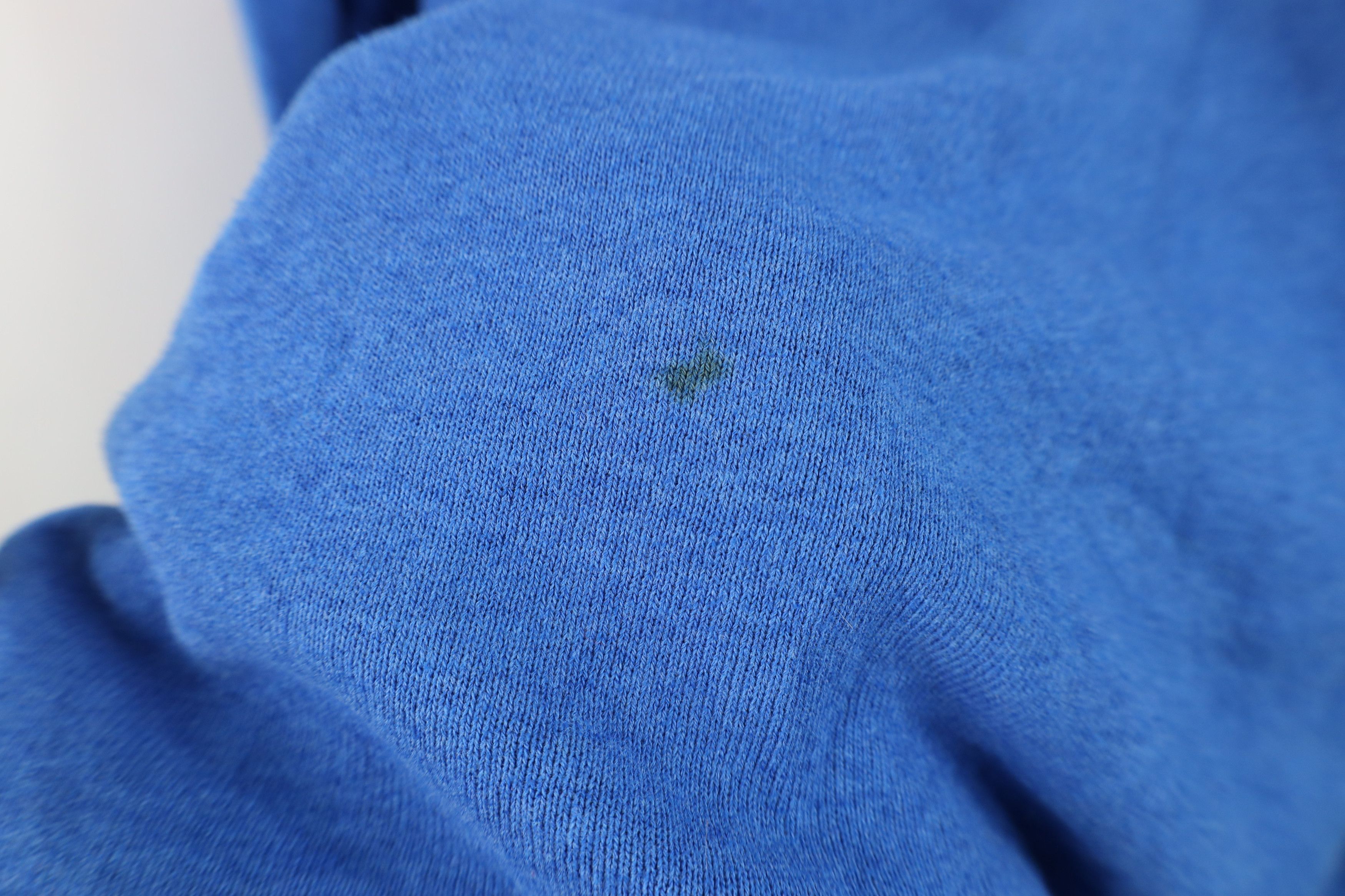 Vintage Vintage 90s Streetwear Blank Crewneck Sweatshirt Blue USA Size L / US 10 / IT 46 - 5 Thumbnail