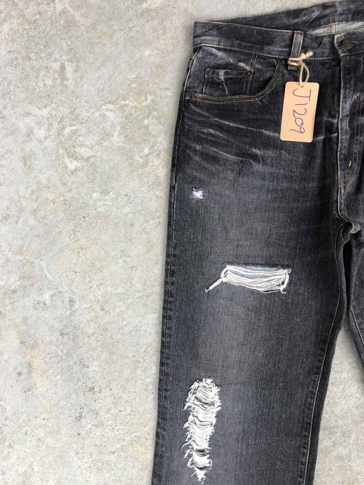 Kapital Vintage GL Heart Baggy Jeans Loose Cut Size US 33 - 4 Thumbnail
