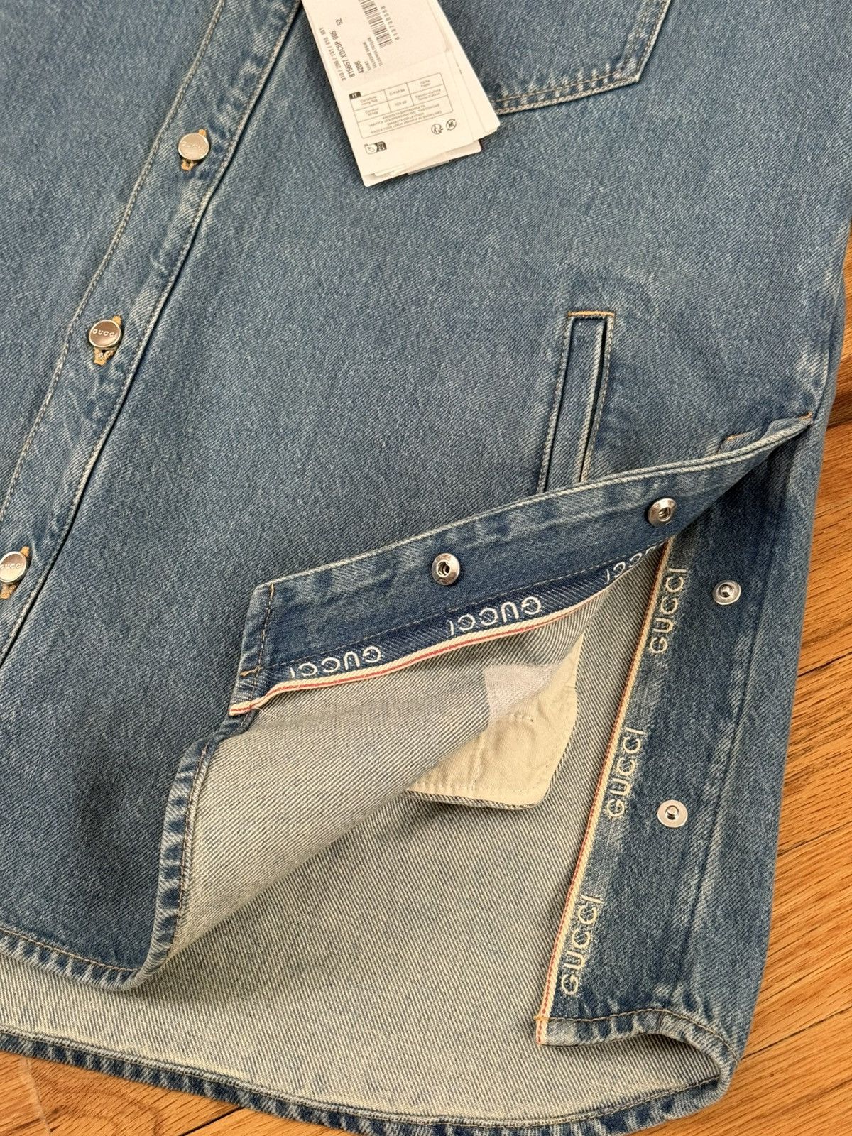 Gucci Gucci Denim Shirt Size US L / EU 52-54 / 3 - 4 Thumbnail