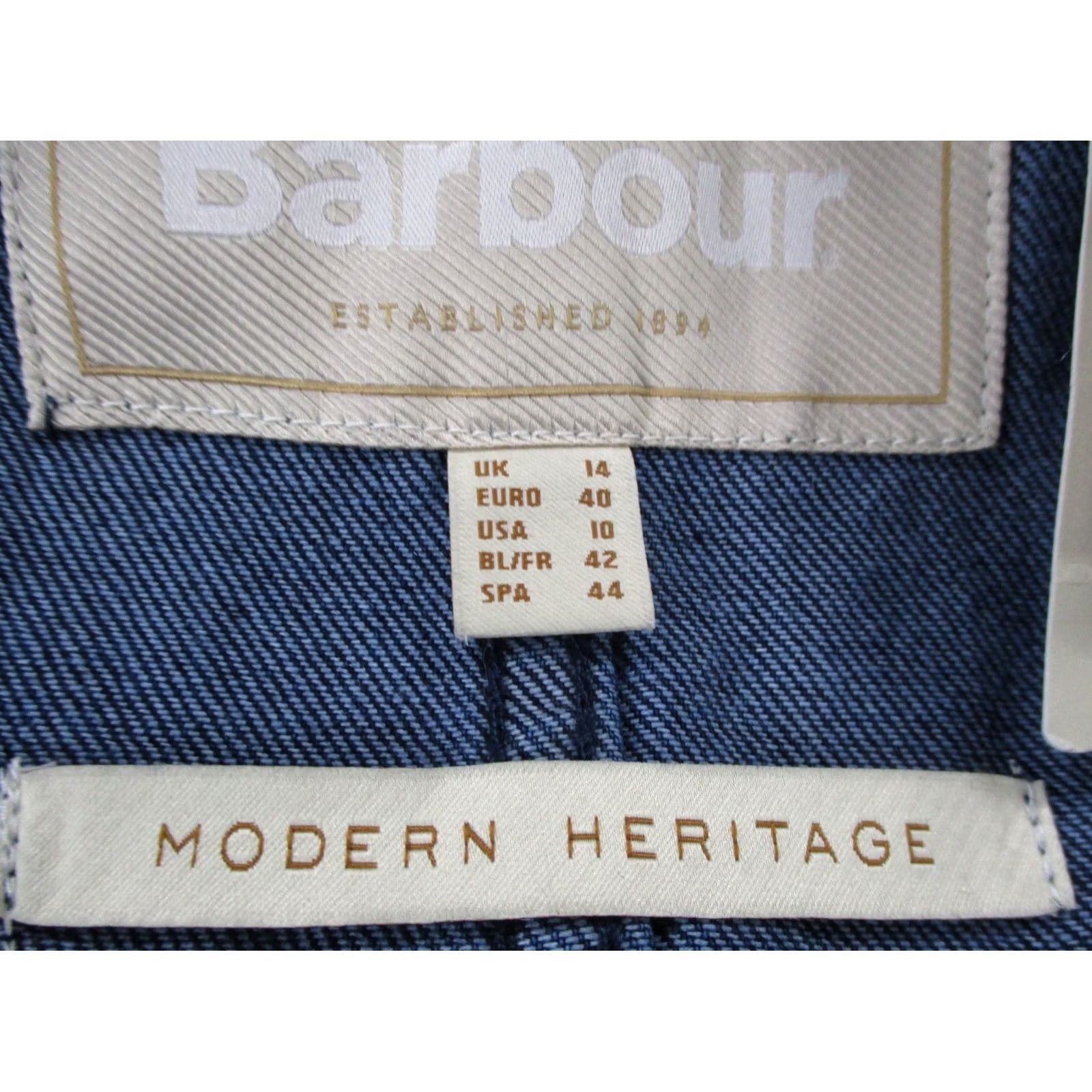 Barbour Barbour Jacket Womens 10 Blue Denim Trench Coat Belted NEW Shirt Jacket Womens 10 Blue Denim Barbour Trench Coat Belted Size 32" / US 10 / IT 46 - 7 Thumbnail