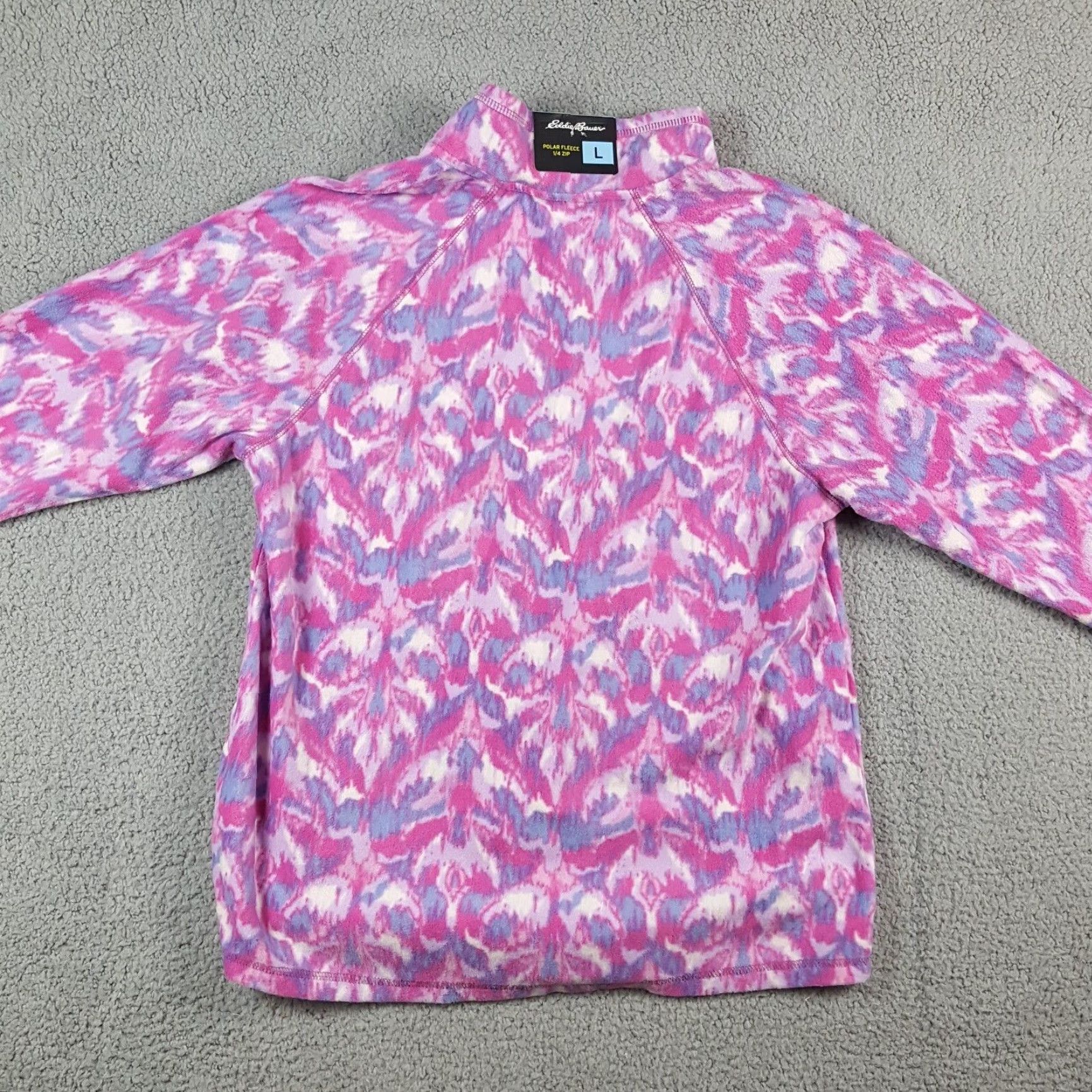 Eddie Bauer Eddie Bauer Sweatshirt 1/4 Zip Fuzzy Fleece Sherpa Adult Womens Large Pink Outdoor College Size L / US 10 / IT 46 - 6 Thumbnail