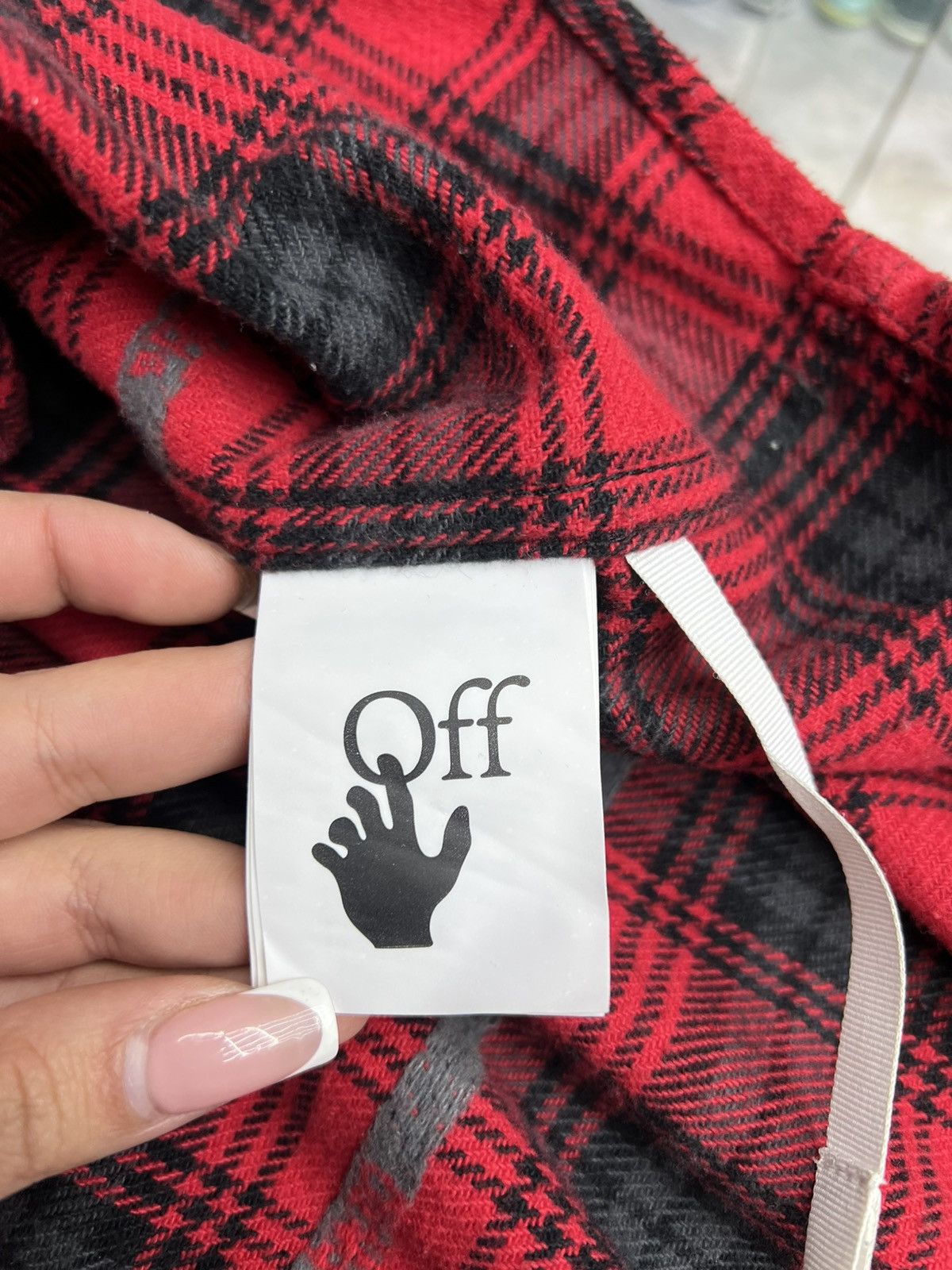 Off-White Offwhite Red Flannel Button Up Size US M / EU 48-50 / 2 - 14 Thumbnail