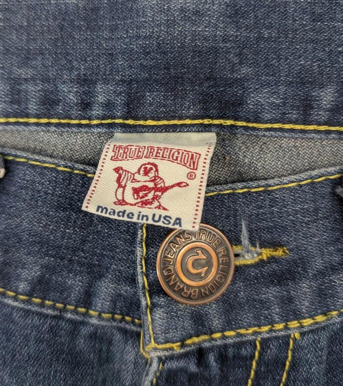 True Religion Vintage Y2K True Religion Billy Big T Wide Leg Baggy Jeans Size US 38 / EU 54 - 7 Thumbnail