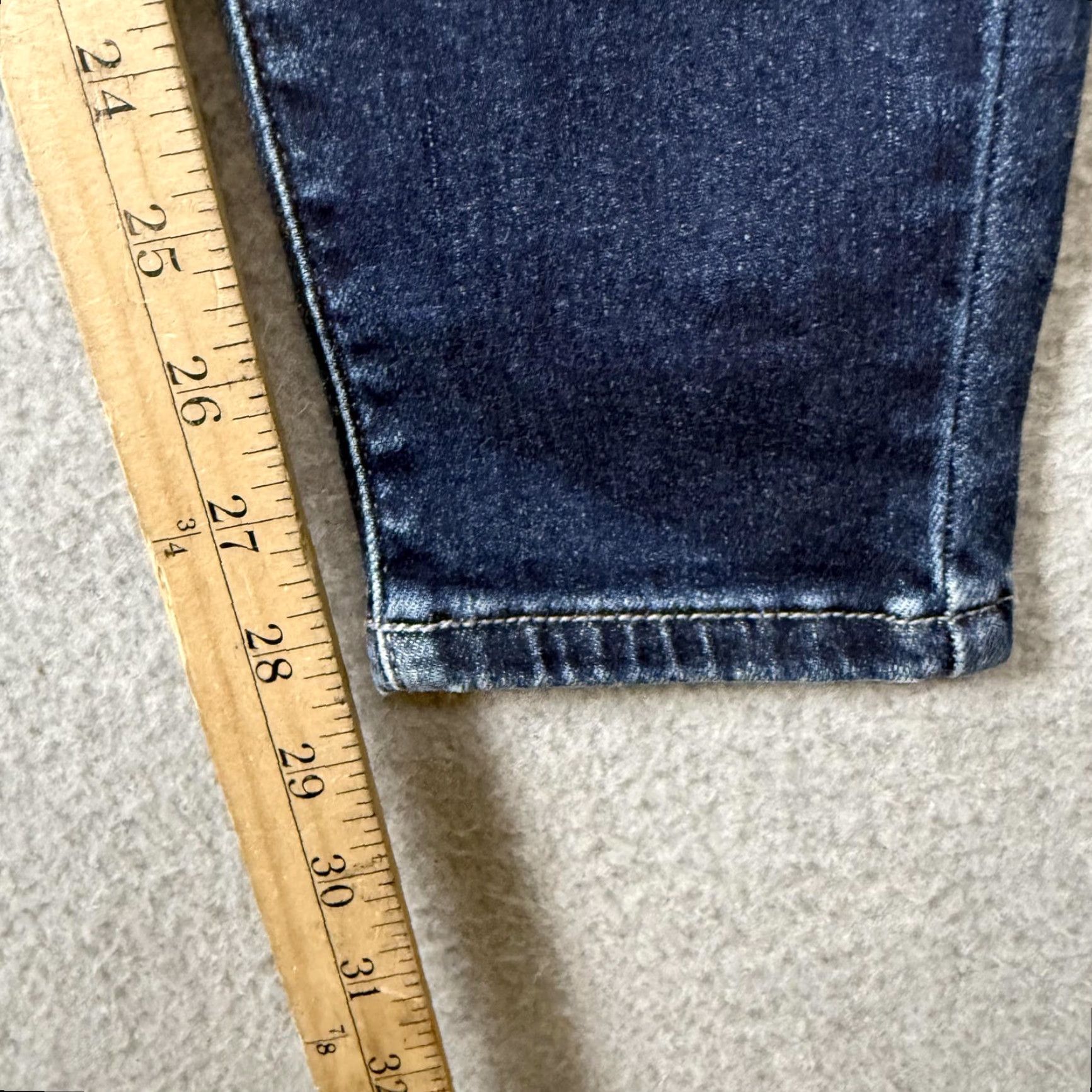 Lucky Brand Lucky Brand Judy Blue Women’s 3/26 Skinny Fit Dark Wash Ankle Length Blue Jeans, Size 26, Regular, Blue, Jeans, Women's Size 26" / US 2 / IT 38 - 5 Thumbnail