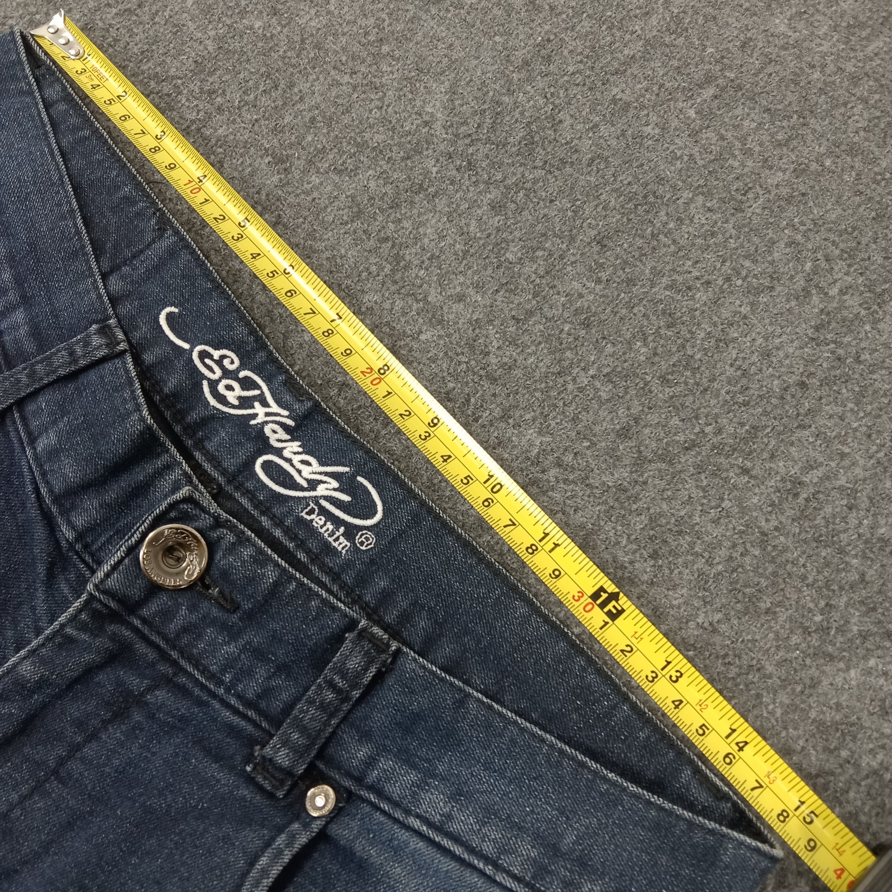 Christian Audigier × Ed Hardy × Vintage Ed Hardy by Christian Audigier American Denim Jeans C217N9 Size US 30 / EU 46 - 8 Thumbnail
