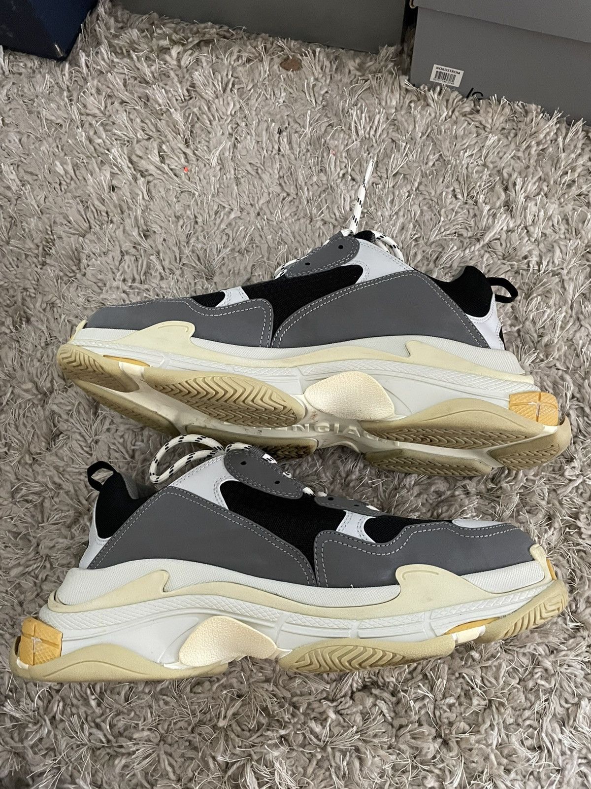Balenciaga Balenciaga Triple S Grey/Yellow Size US 13 / EU 46 - 3 Thumbnail