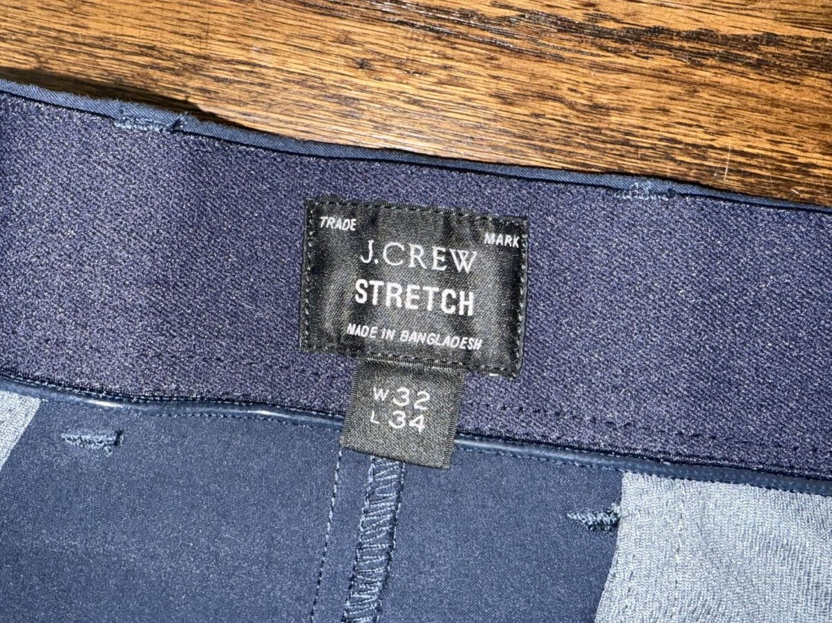 J.Crew J. Crew 32 X 34 Navy Slim Fit Flex Tech Pant Stretch Chino Size US 32 / EU 48 - 2 Thumbnail