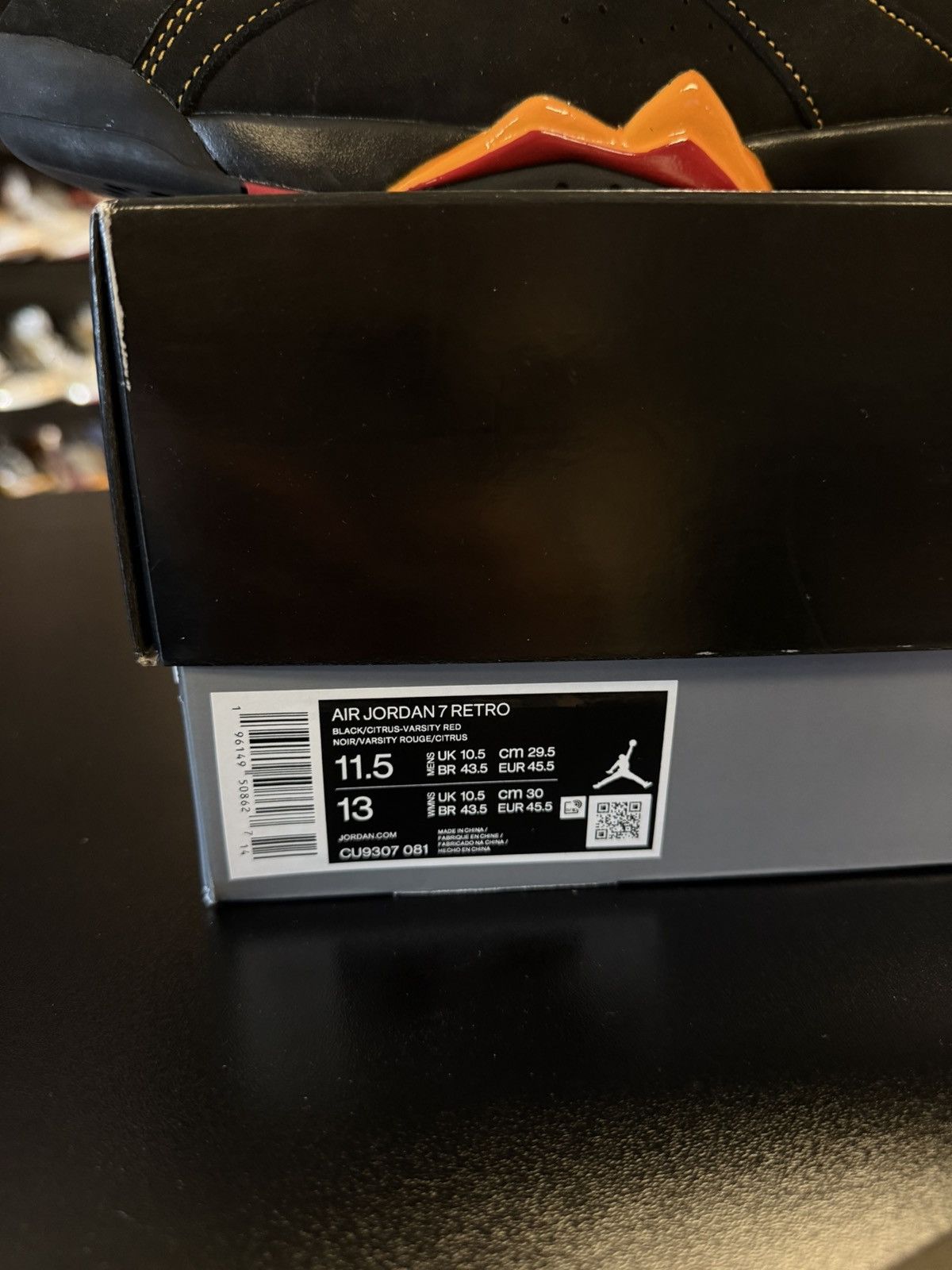 Jordan Brand × Nike Jordan 7 Citrus (2022) Size 11.5 Brand New Size US 11.5 / EU 44-45 - 15 Thumbnail